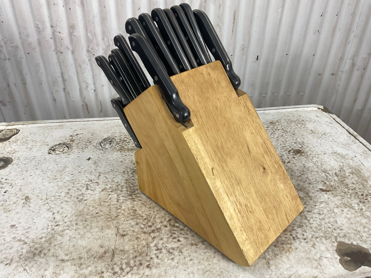 Ronco Six Star Cutlery Wood Block