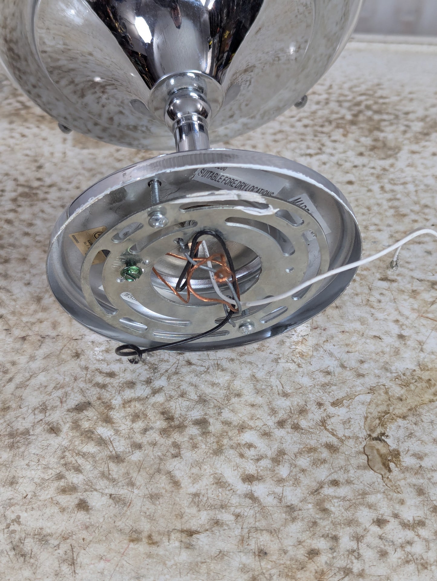 Contemporary Polished Nickel Pendant