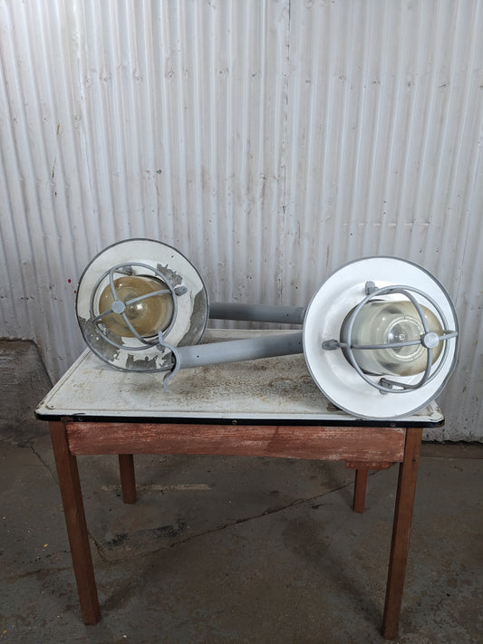 Industrial Factory Caged Lights