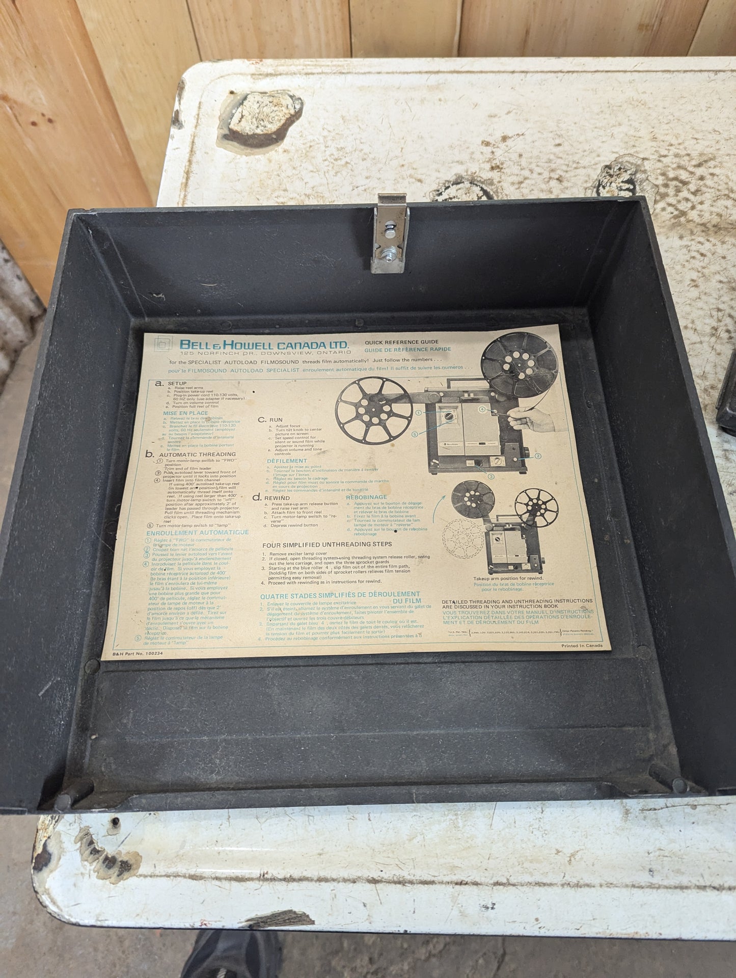 Bell and Howell Sound Film Projector Model 1552 - Needs Belt