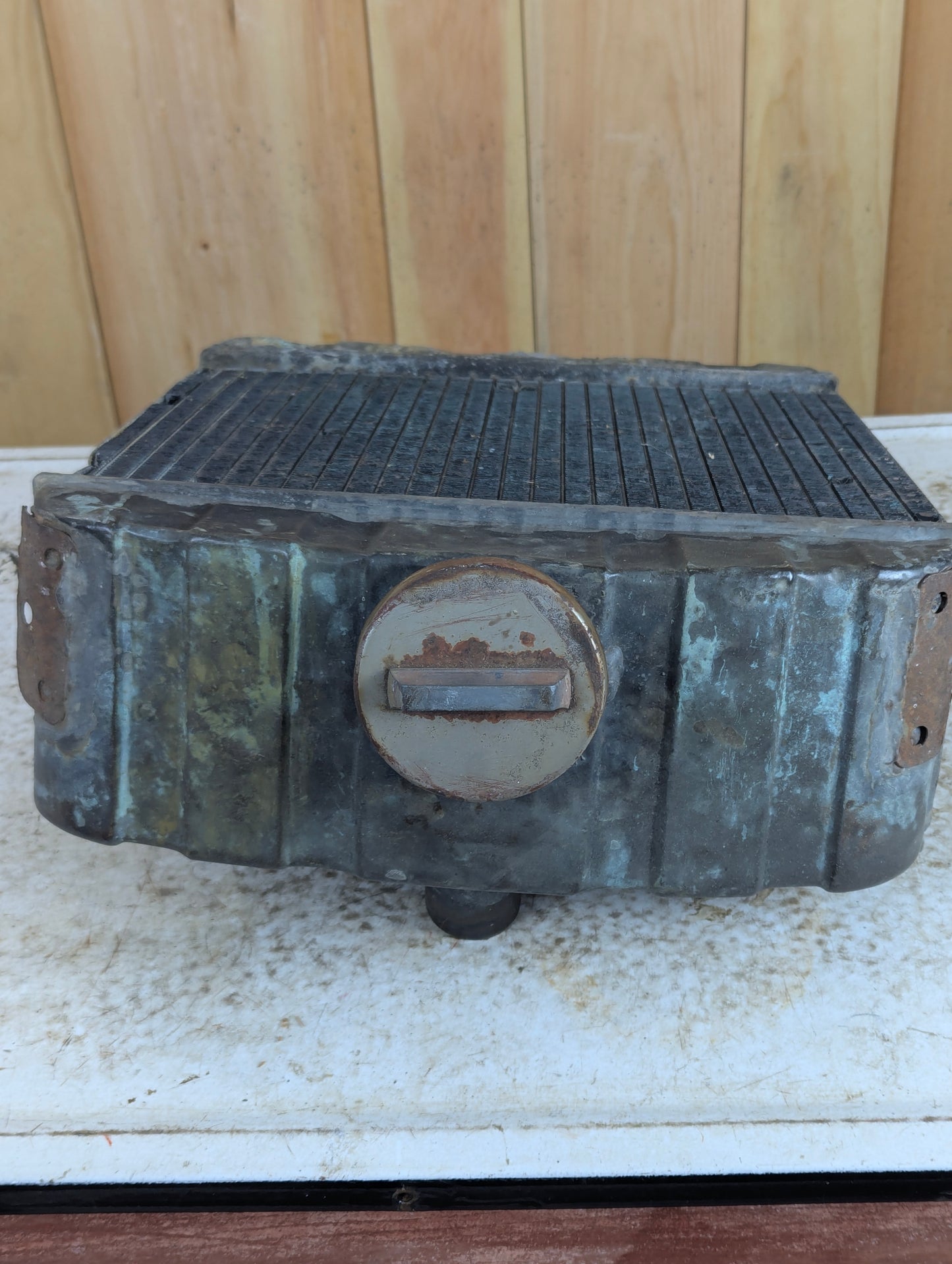 Antique B. F. Avery Tractor Copper Rad