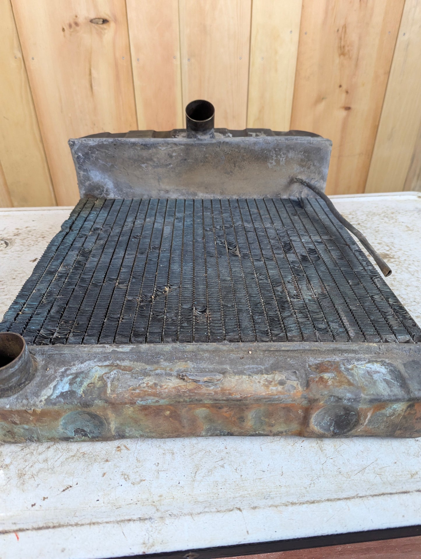 Antique B. F. Avery Tractor Copper Rad
