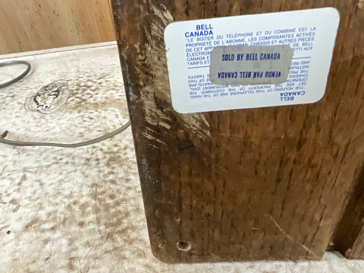 Working Antique Northern Electric Wooden Wall Phone