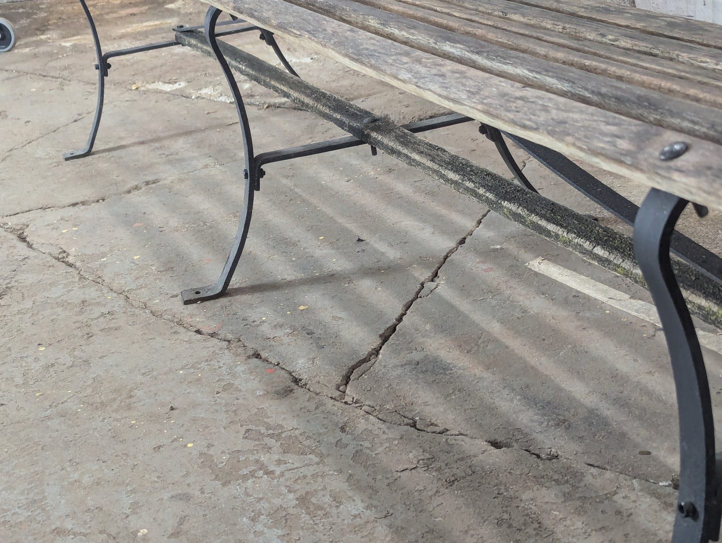 Long Railway Station Bench