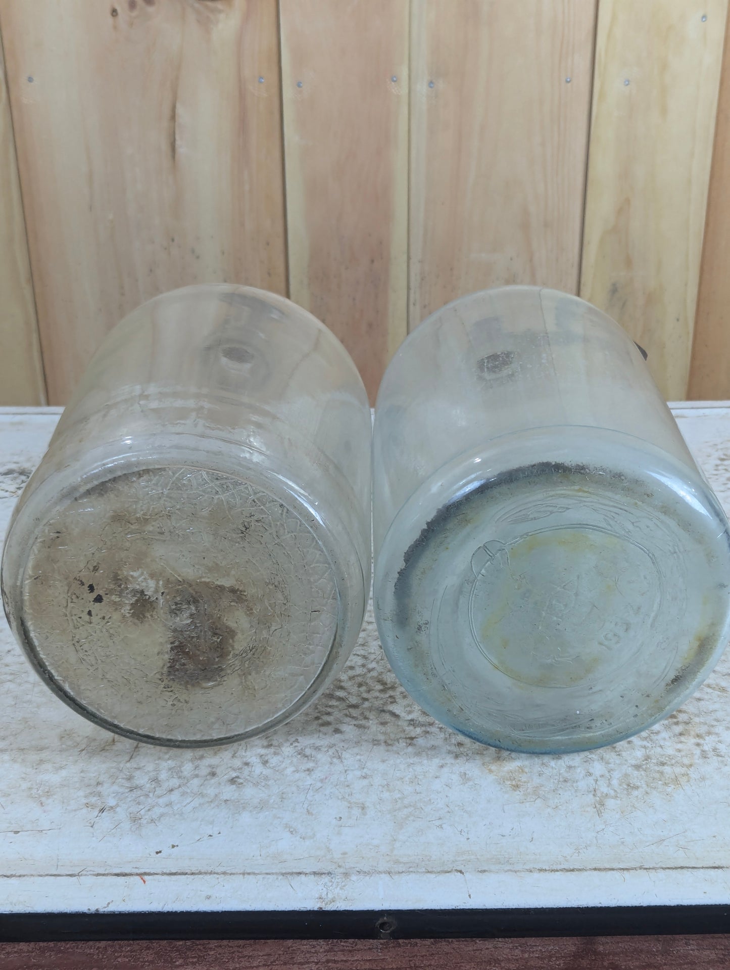 Antique Glass Fuel Jars