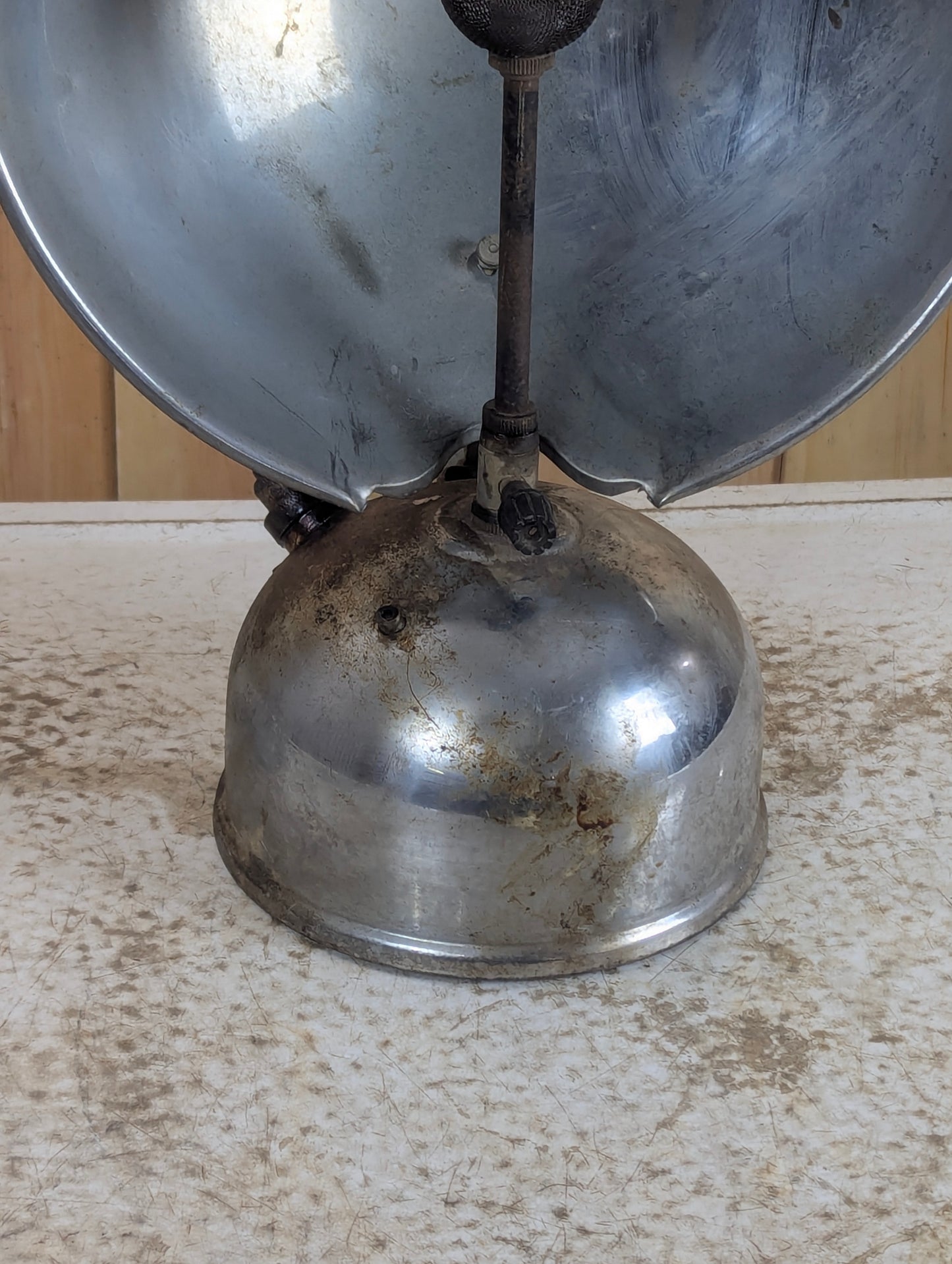 Vintage Gas Lantern with Metal Reflector