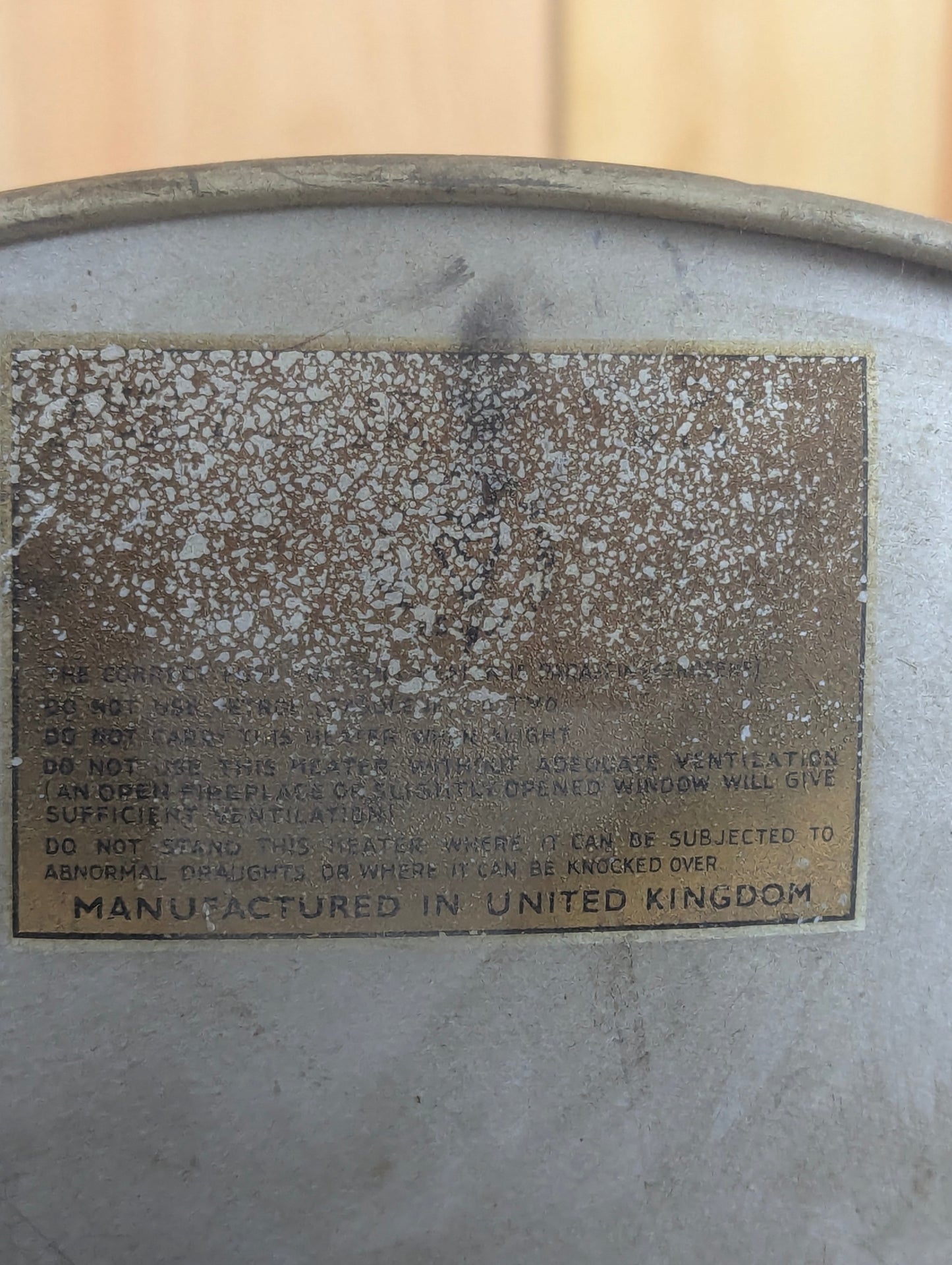Vintage Gas Lantern with Metal Reflector
