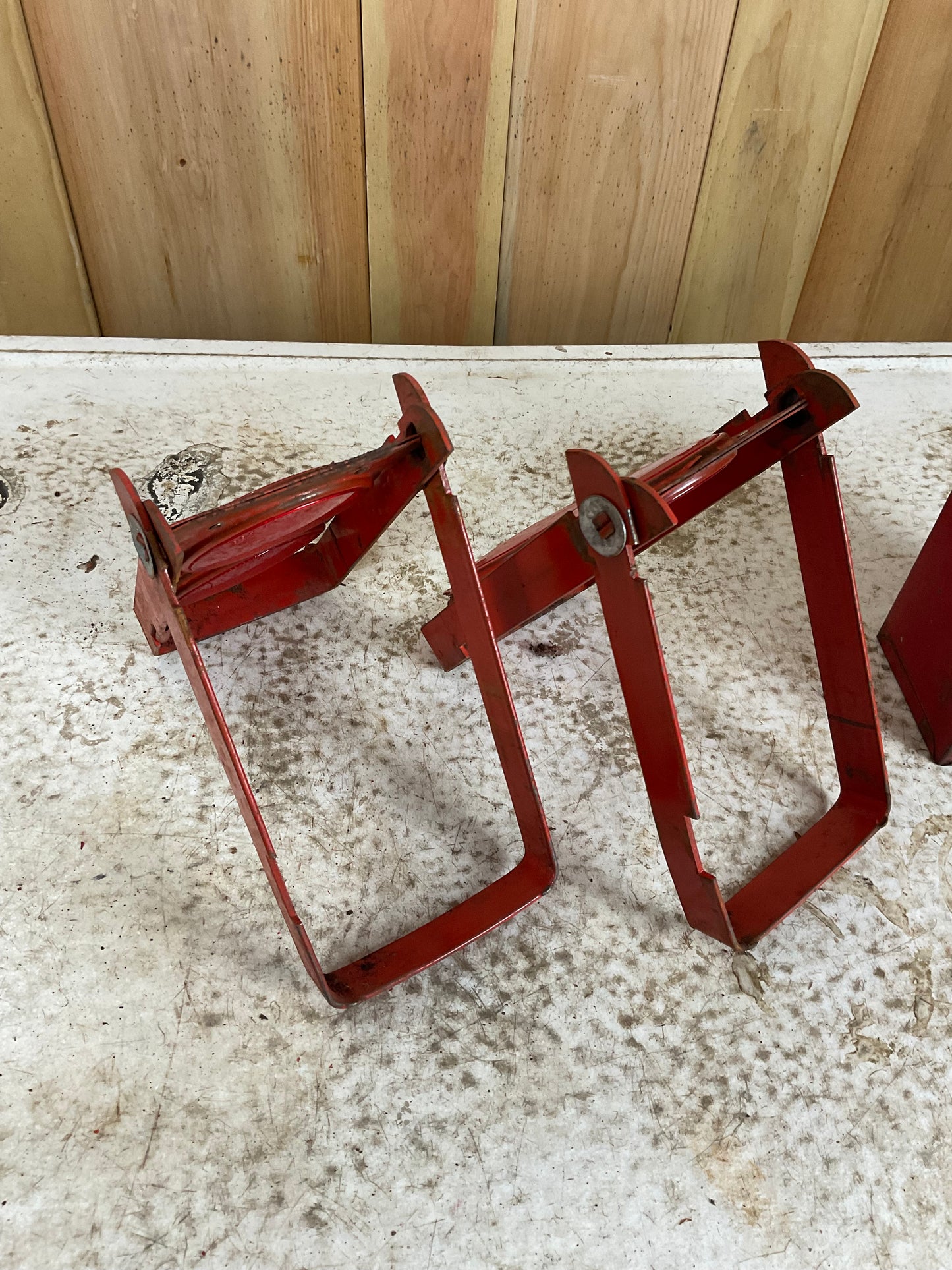 2 Roadside Safety Reflectors in Original Metal Box