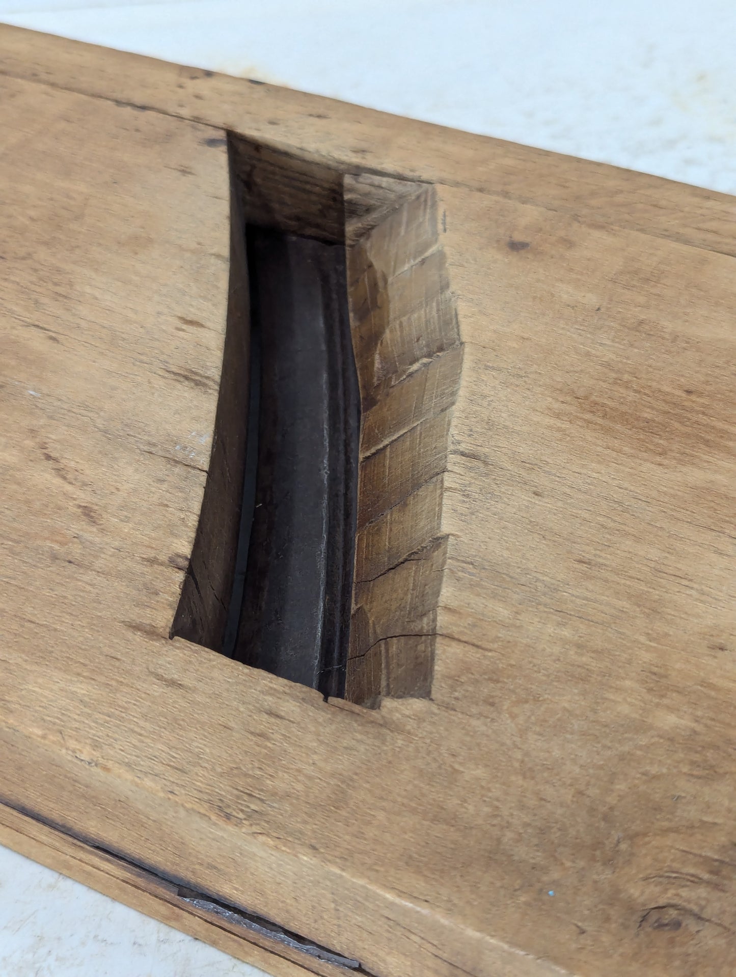 Vintage Handcrafted Wooden Cabbage Shredder