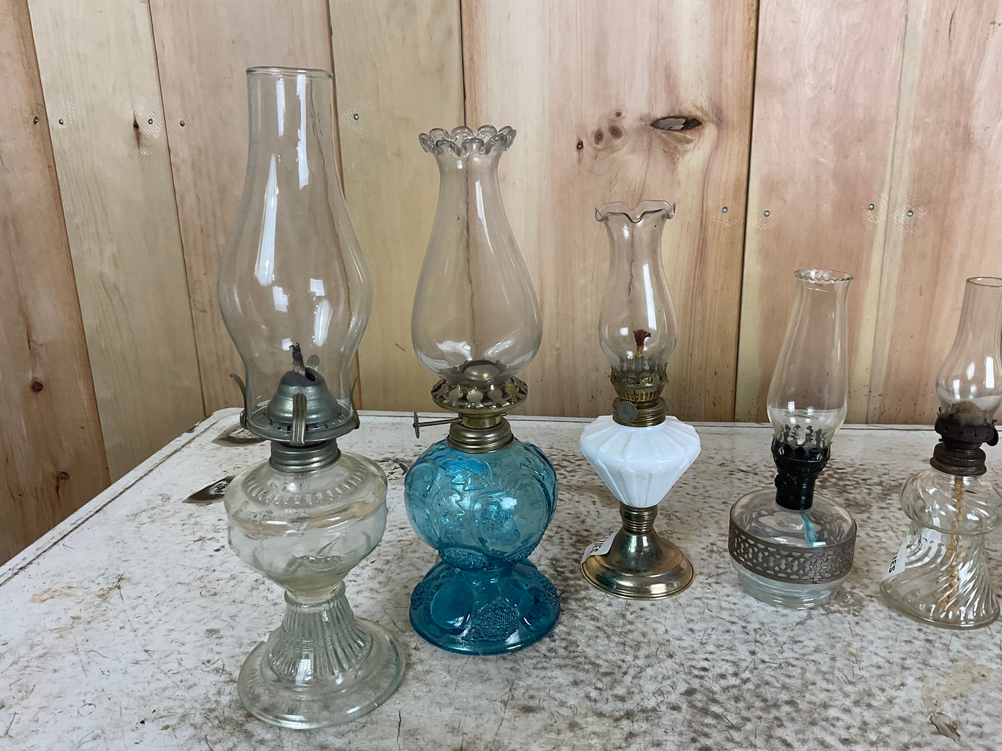 Small Vintage Oil Lamps