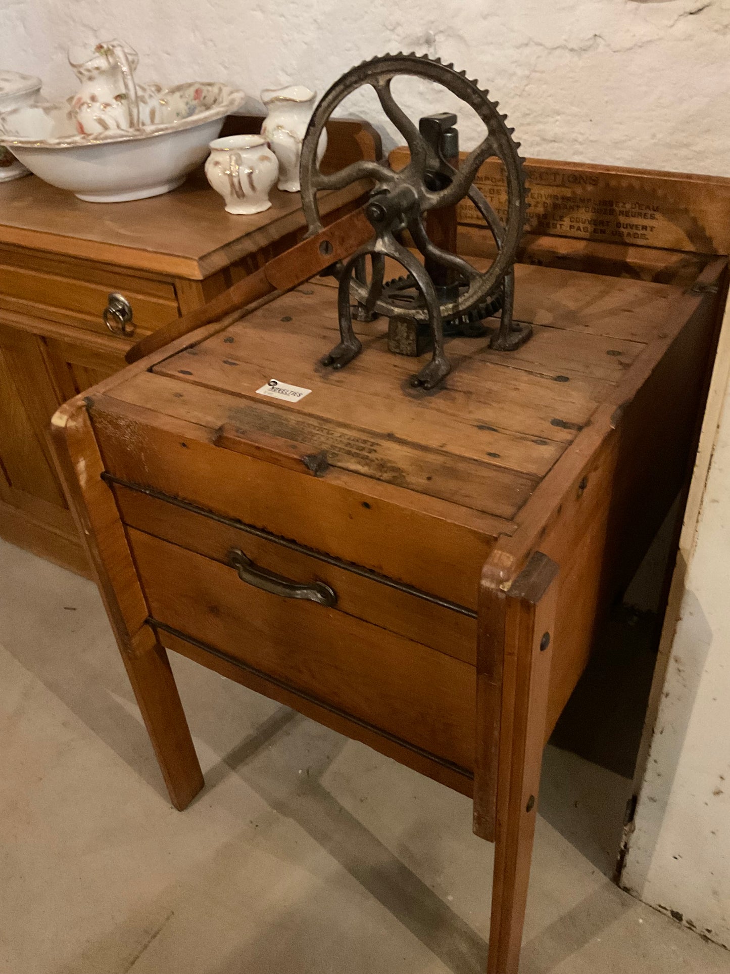 Antique Wooden Washing Machine
