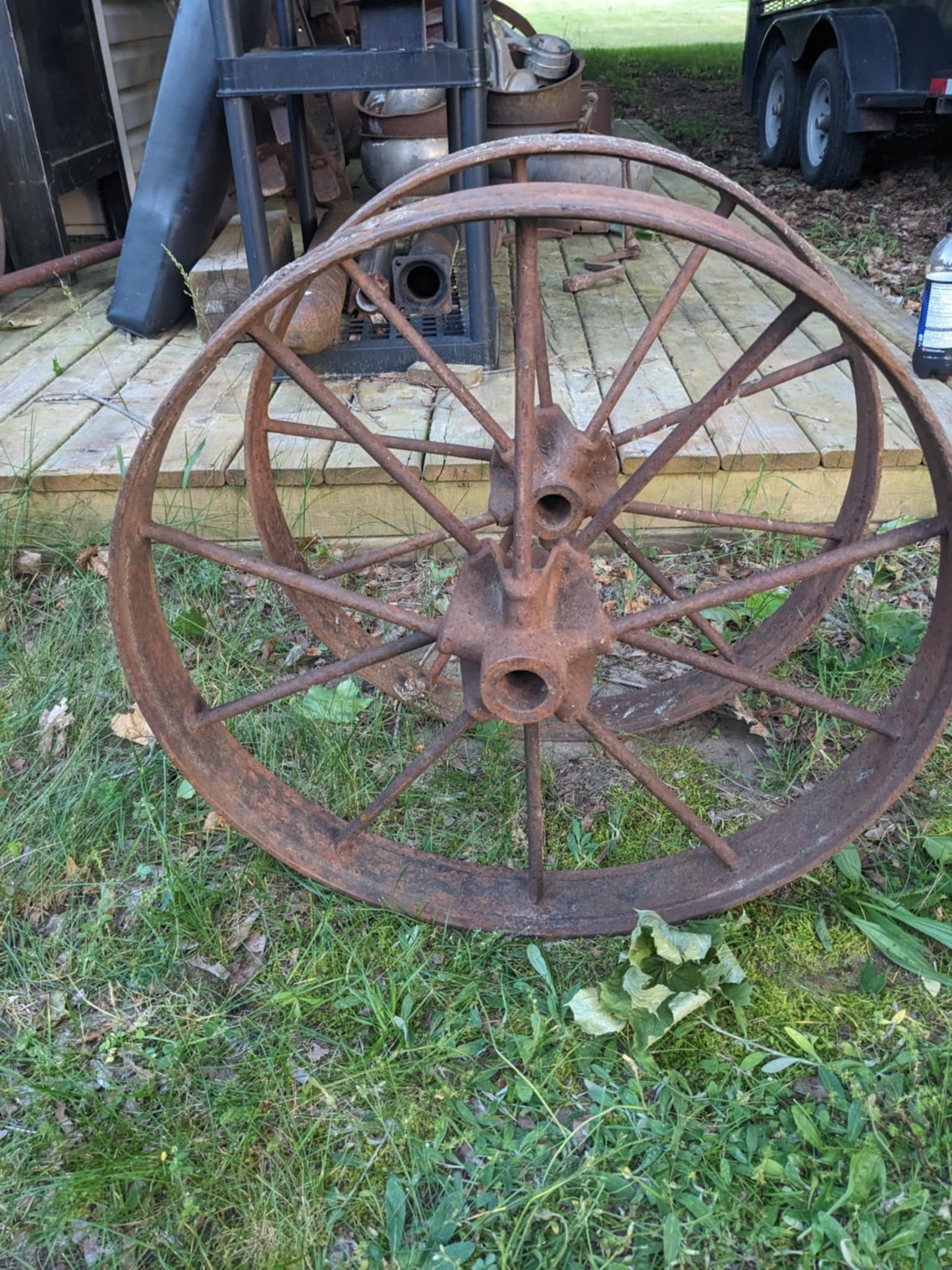 Pair of 25” Iron Wheels