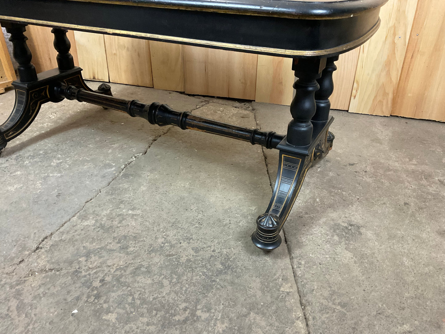 Napoleon III Ebonized Style Coffee Table