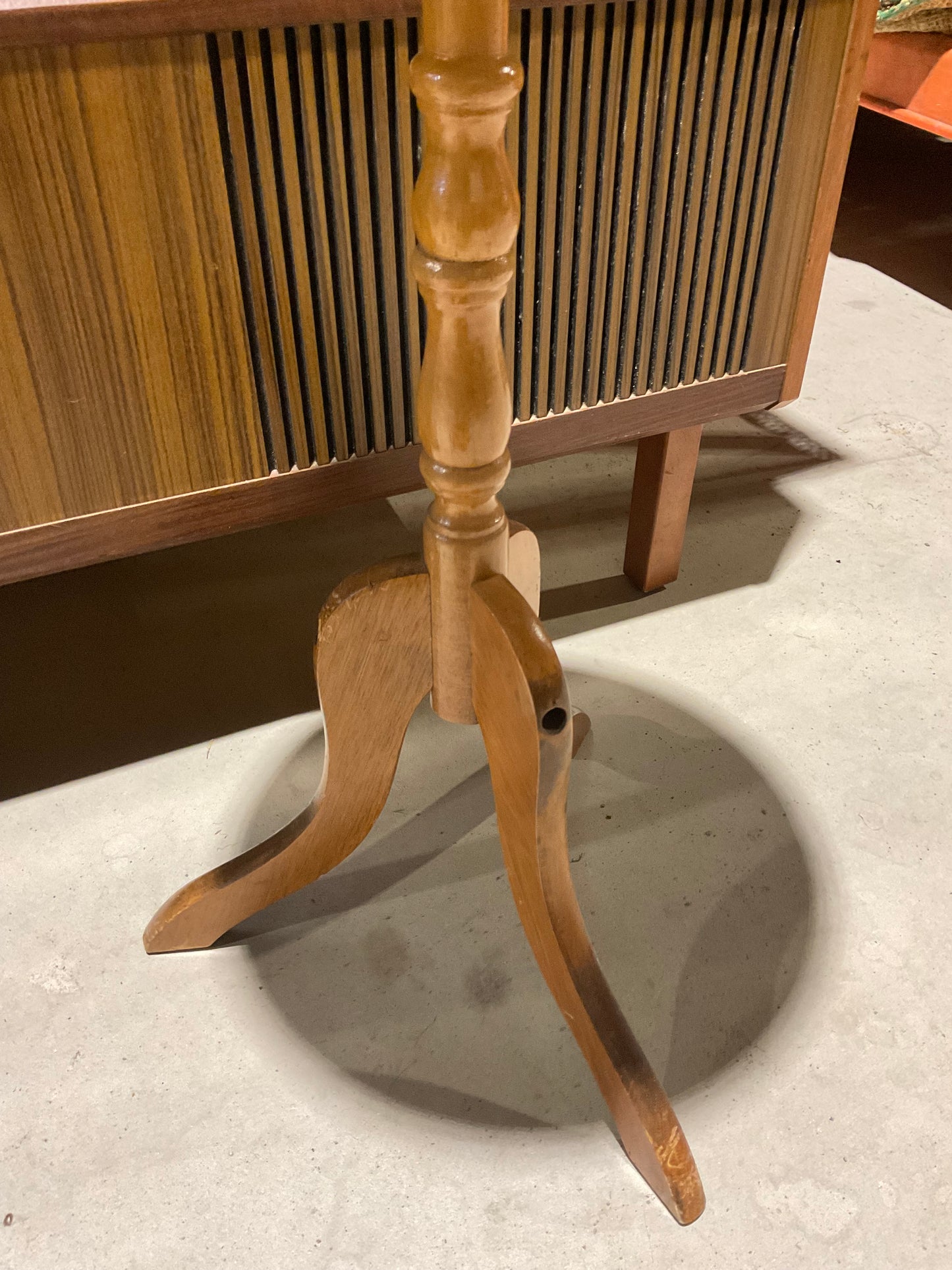 Round Wooden End Side Table