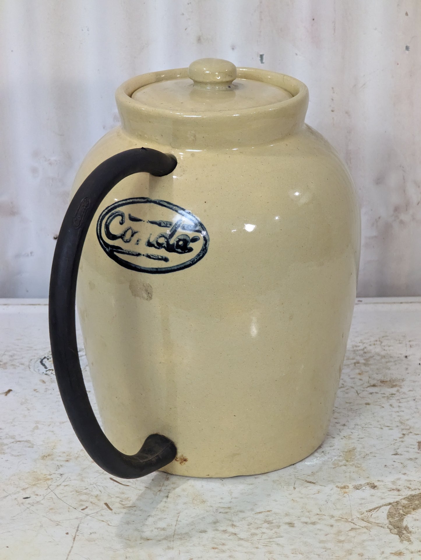 Vintage Conde Dairy Crock with Lid