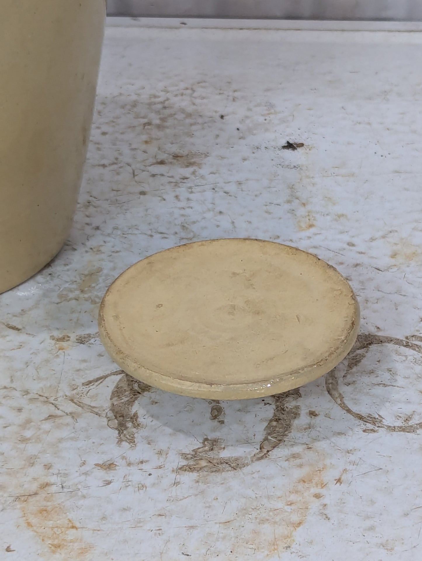 Vintage Conde Dairy Crock with Lid