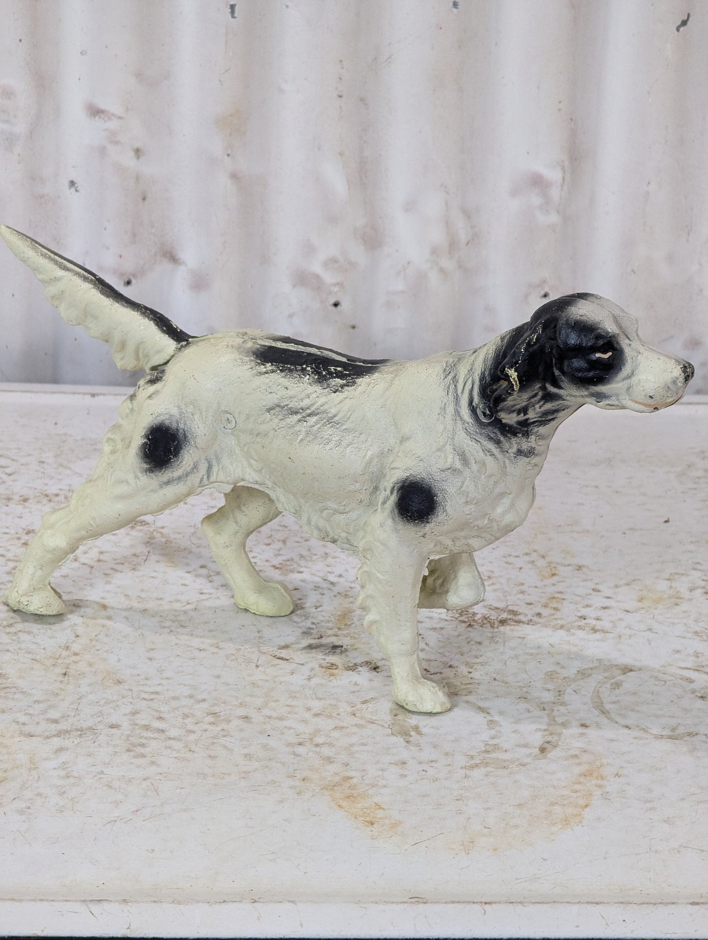 Antique Cast Iron Pointer Setter Statue