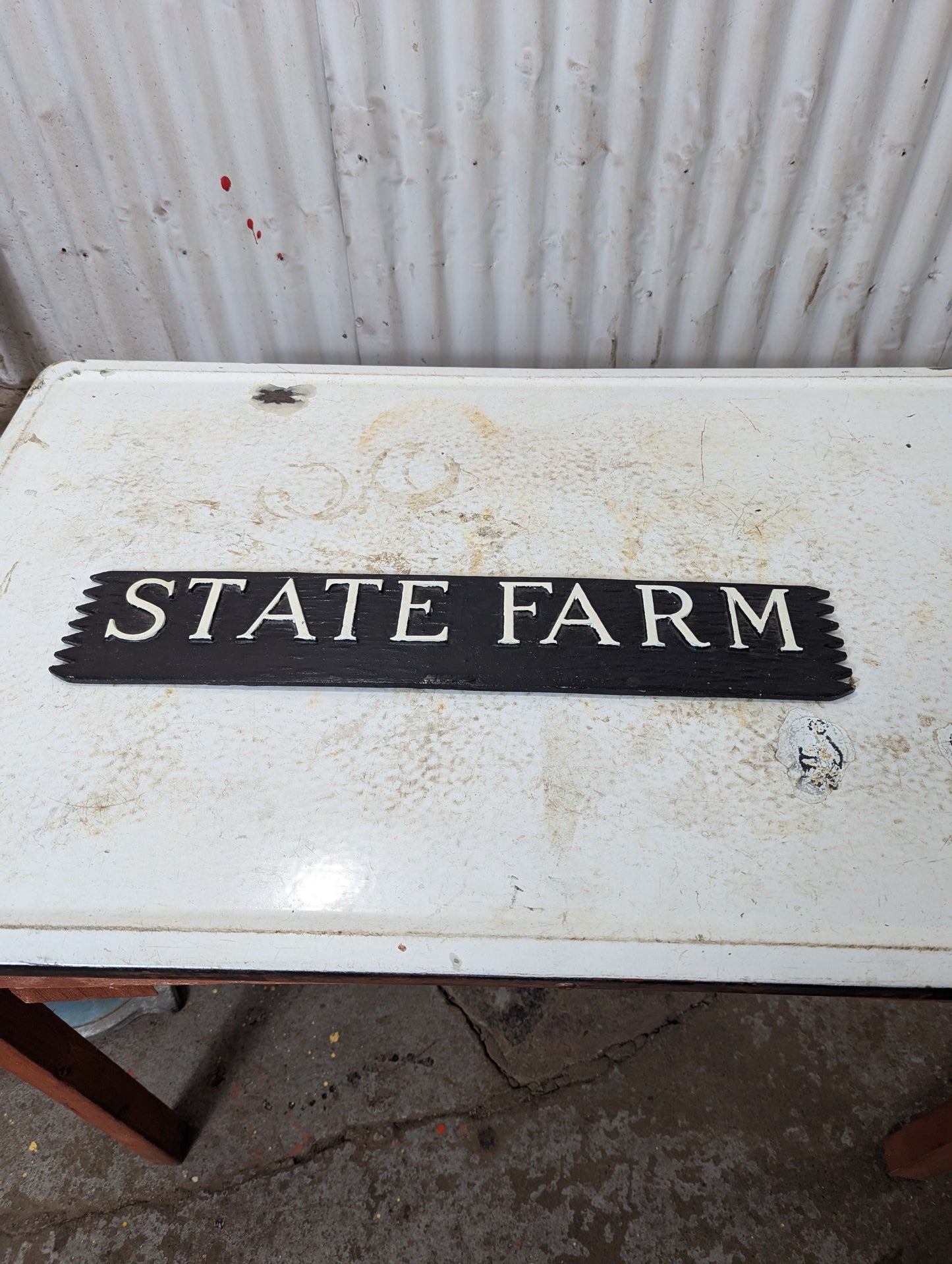 Metal Advertising Collectible State Farm Sign