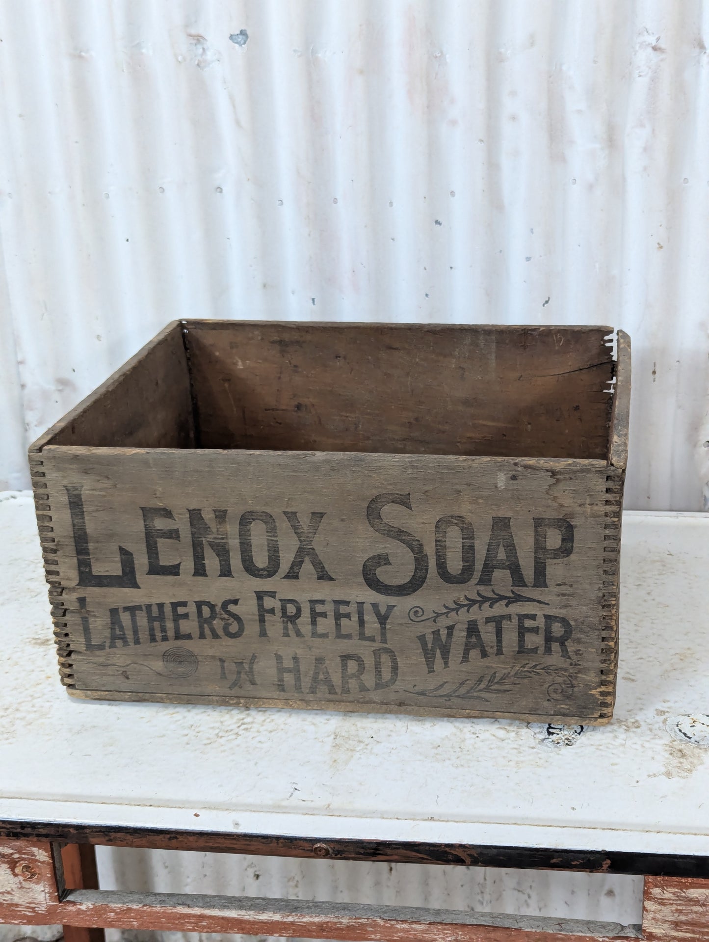 Vintage Lenox Soap Wooden Shipping Crate