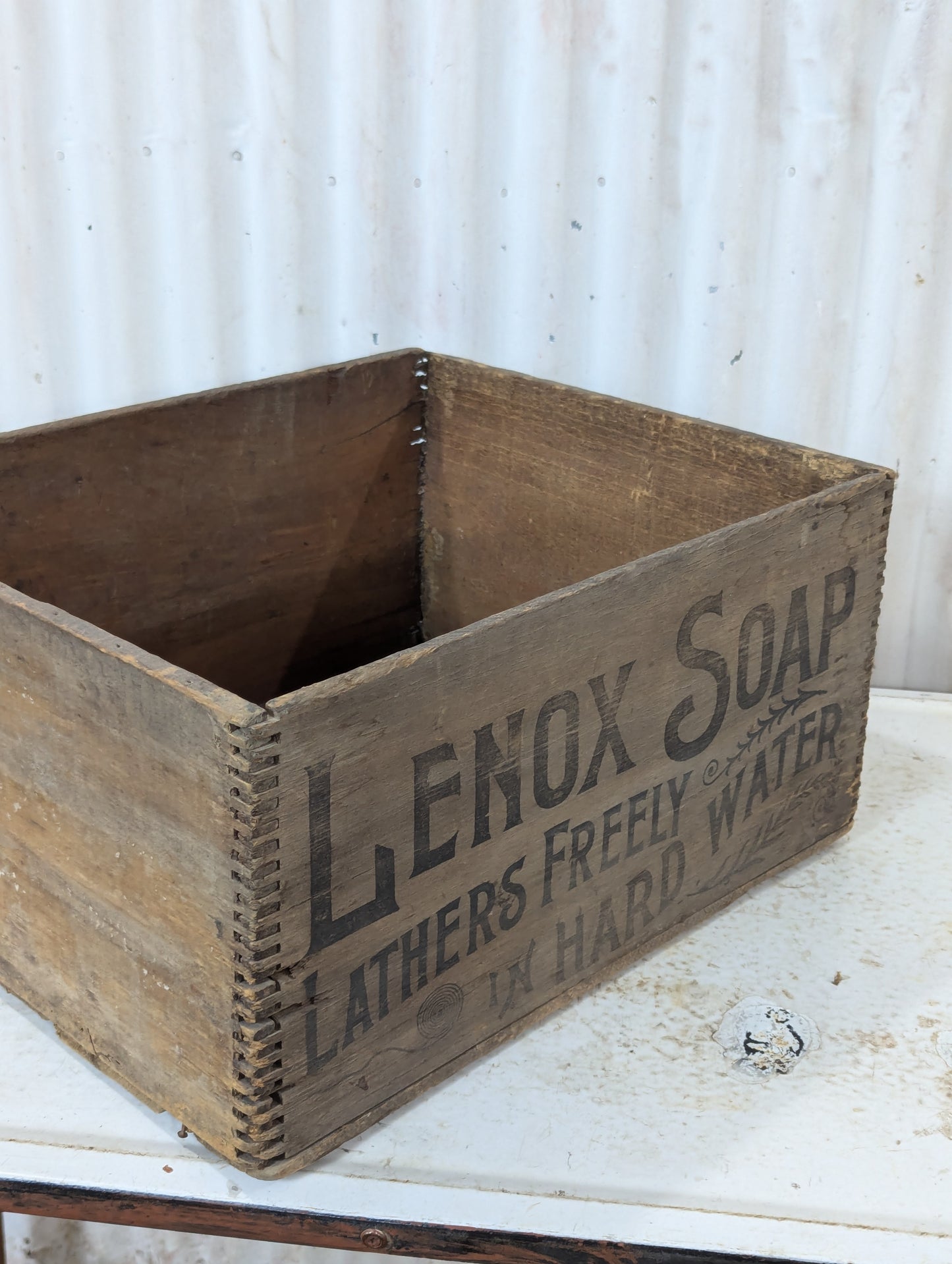 Vintage Lenox Soap Wooden Shipping Crate