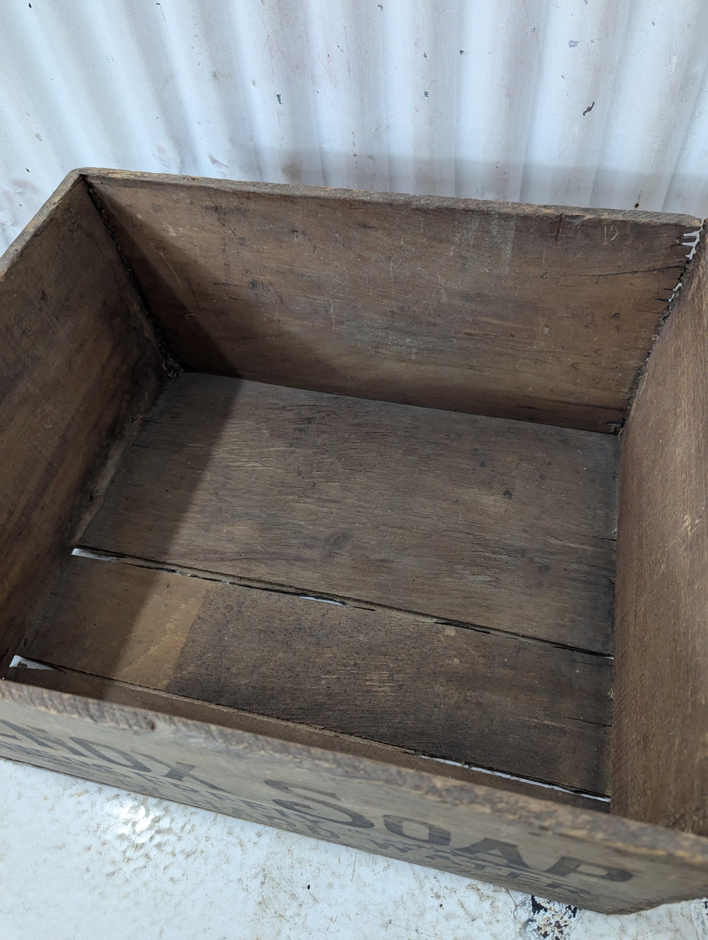 Vintage Lenox Soap Wooden Shipping Crate