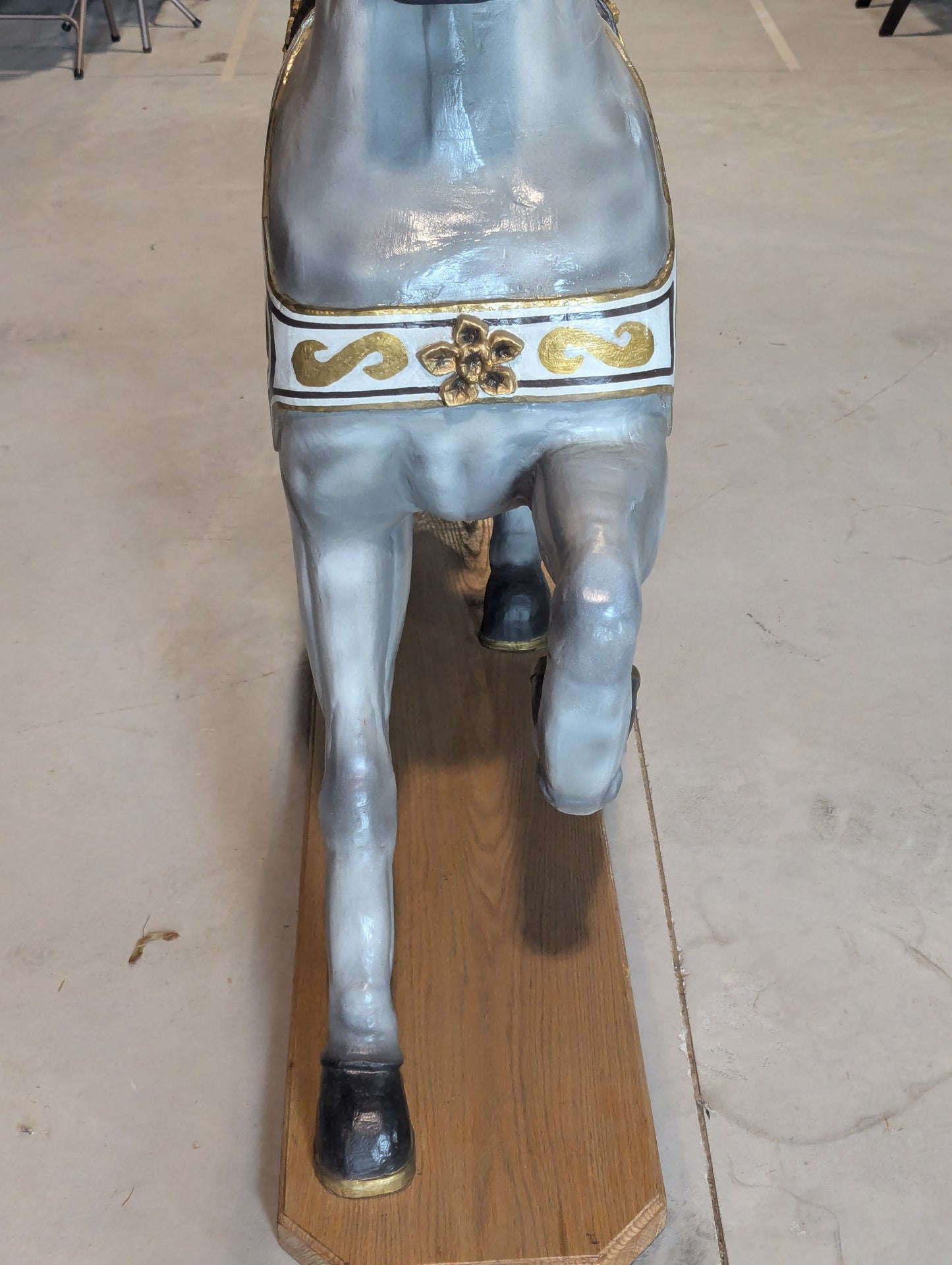 Handcrafted Solid Wood Carousel Horse