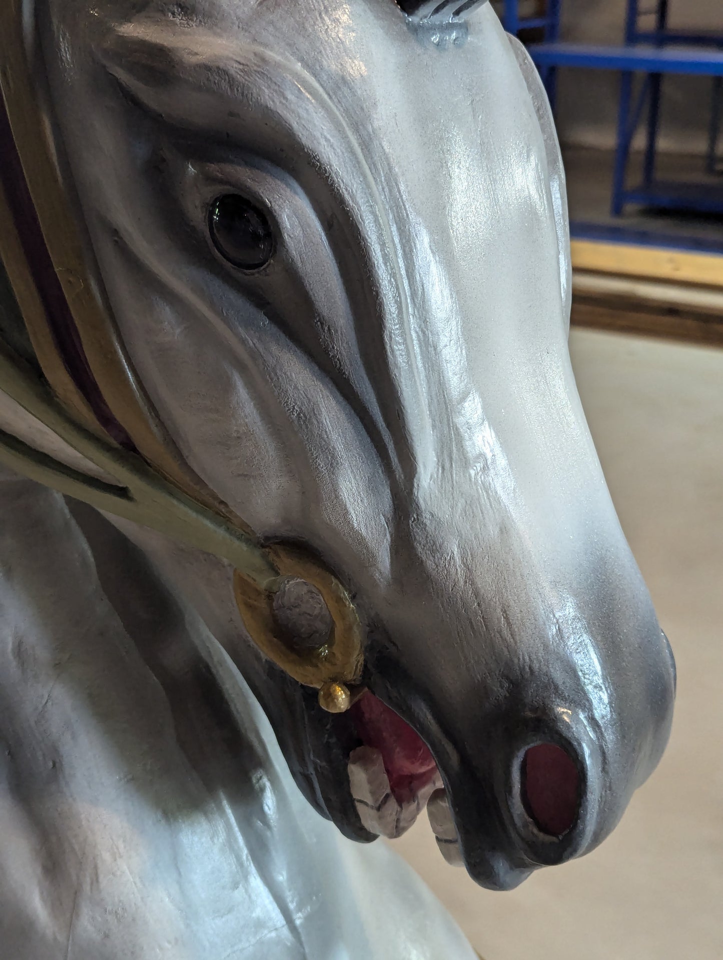 Handcrafted Solid Wood Carousel Horse