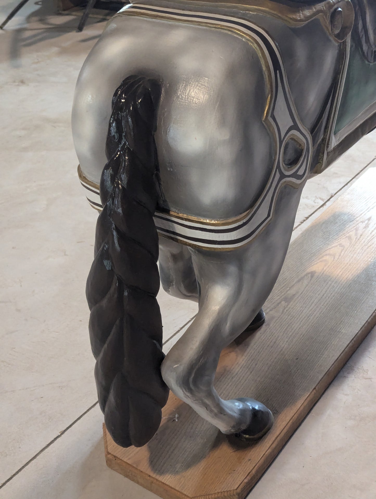 Handcrafted Solid Wood Carousel Horse