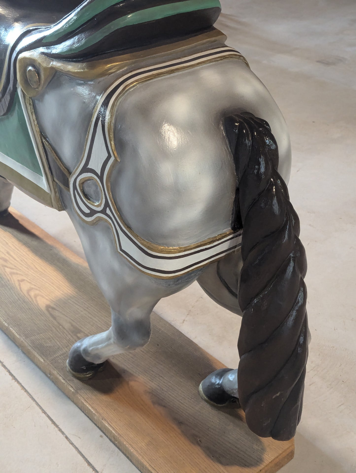 Handcrafted Solid Wood Carousel Horse