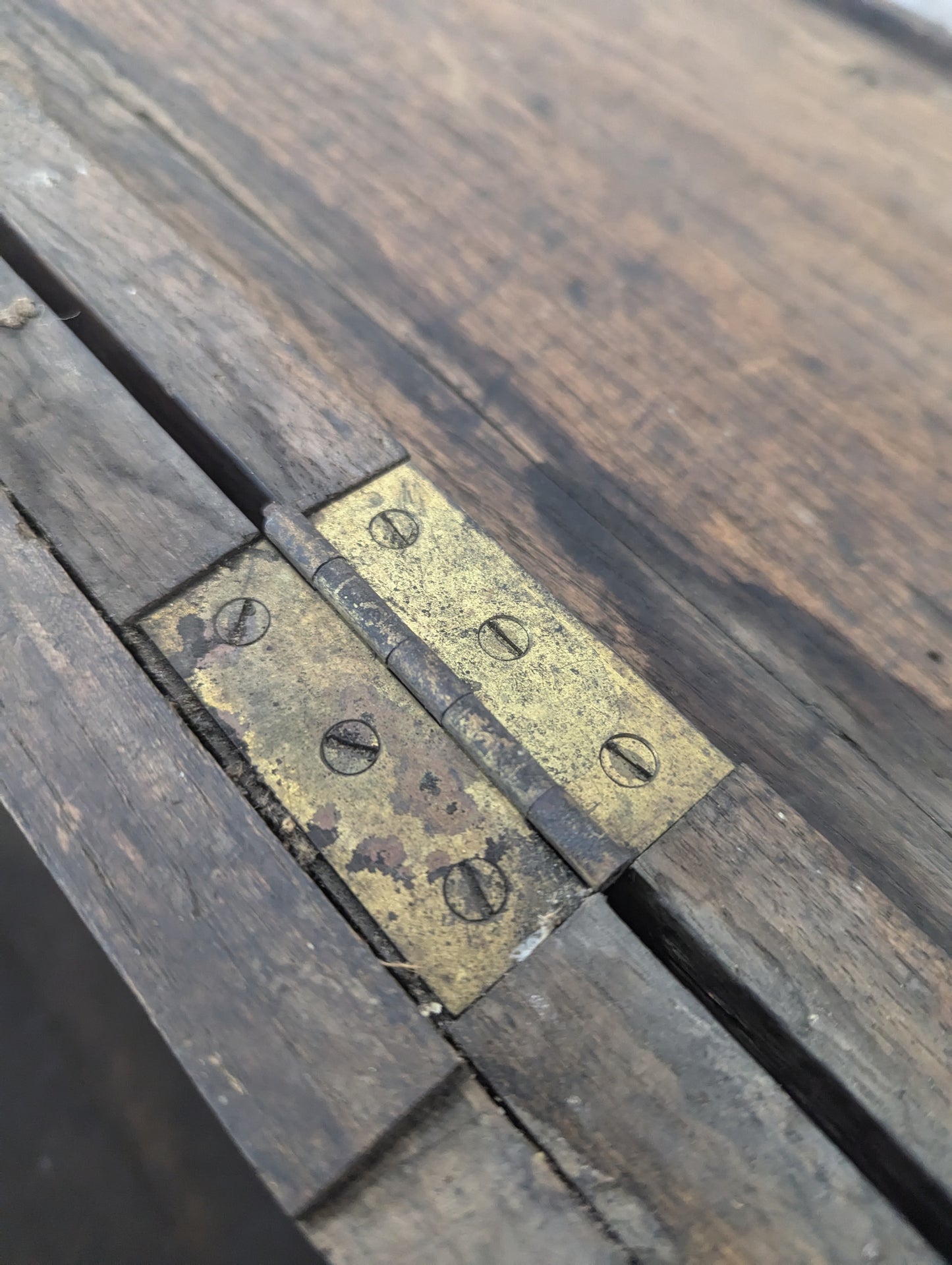 Small Antique Wooden Carpenter’s Trunk