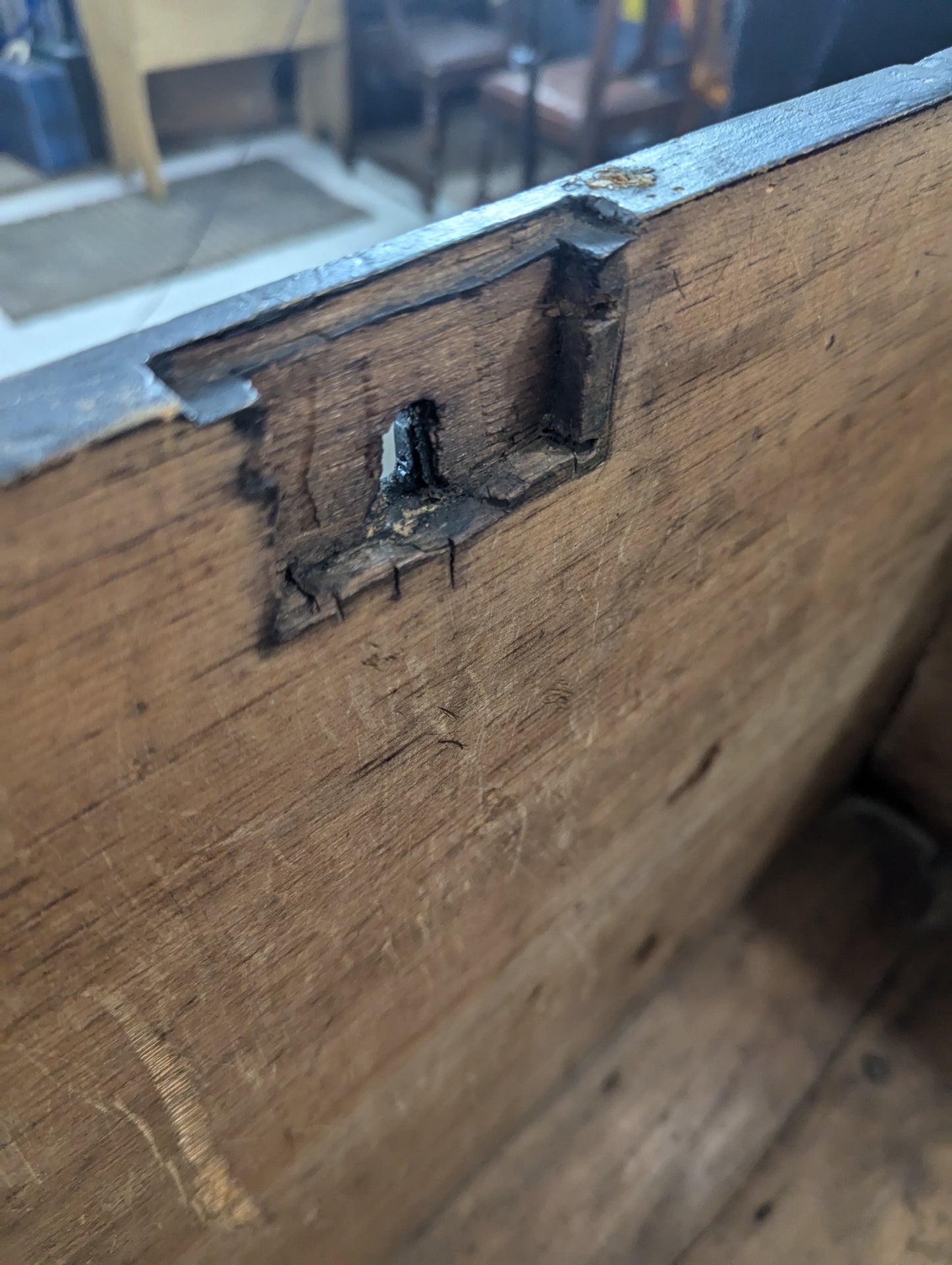 Antique Wooden Steamer Trunk