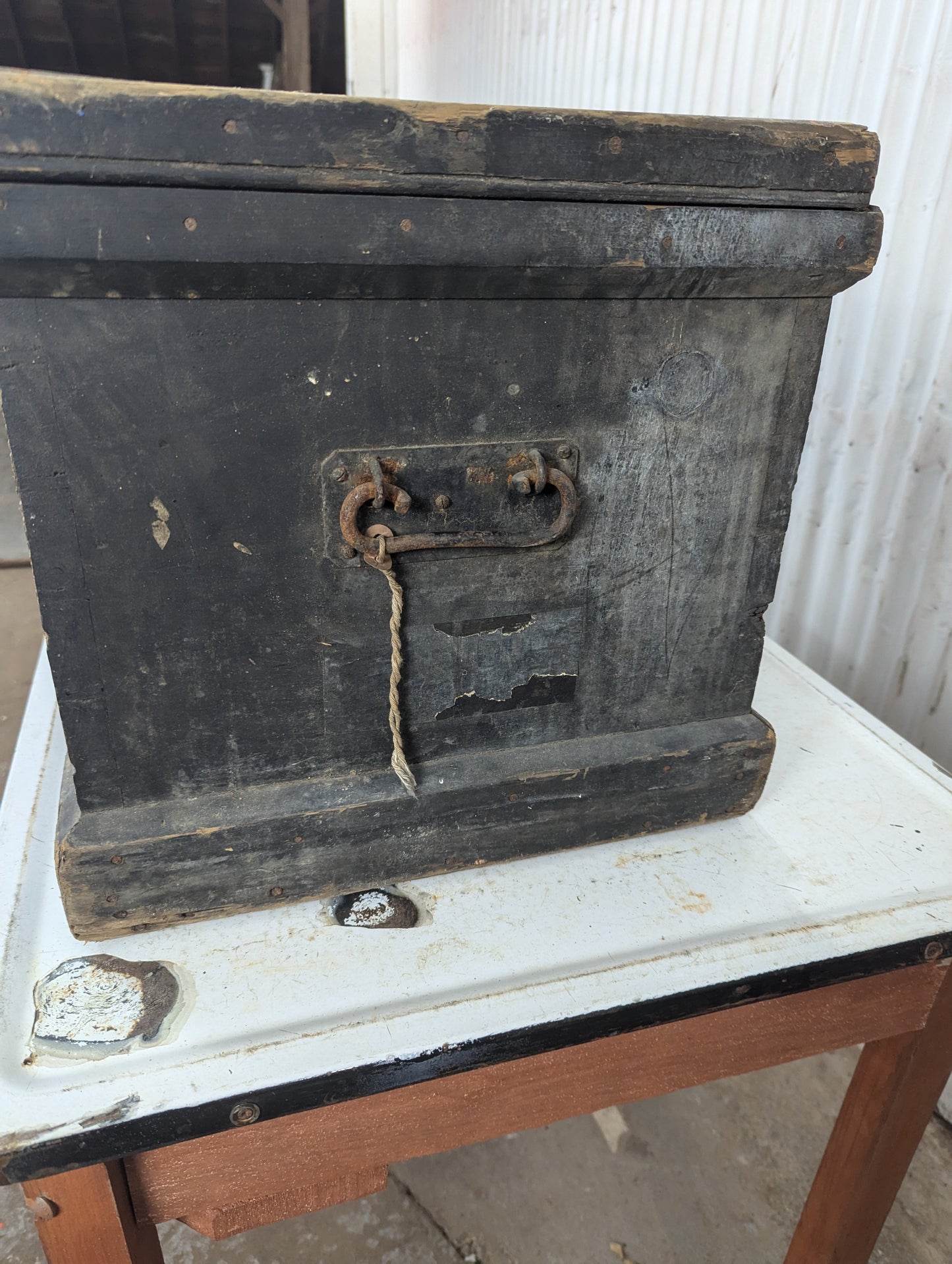 Antique Wooden Carpenter’s Trunk