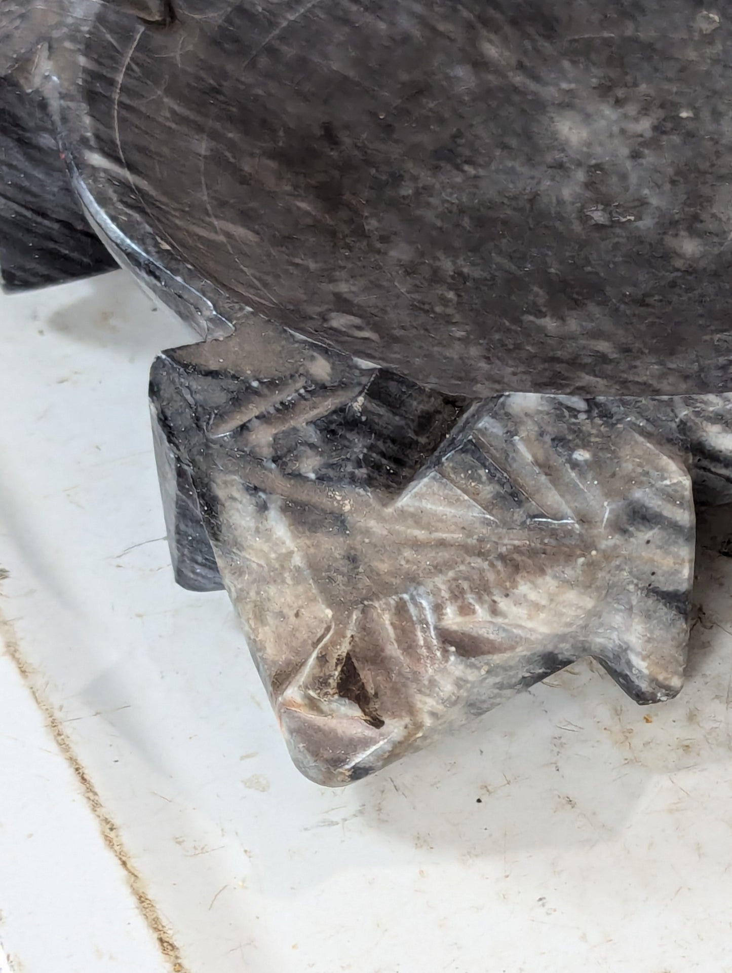 2 Vintage Footed Ashtrays