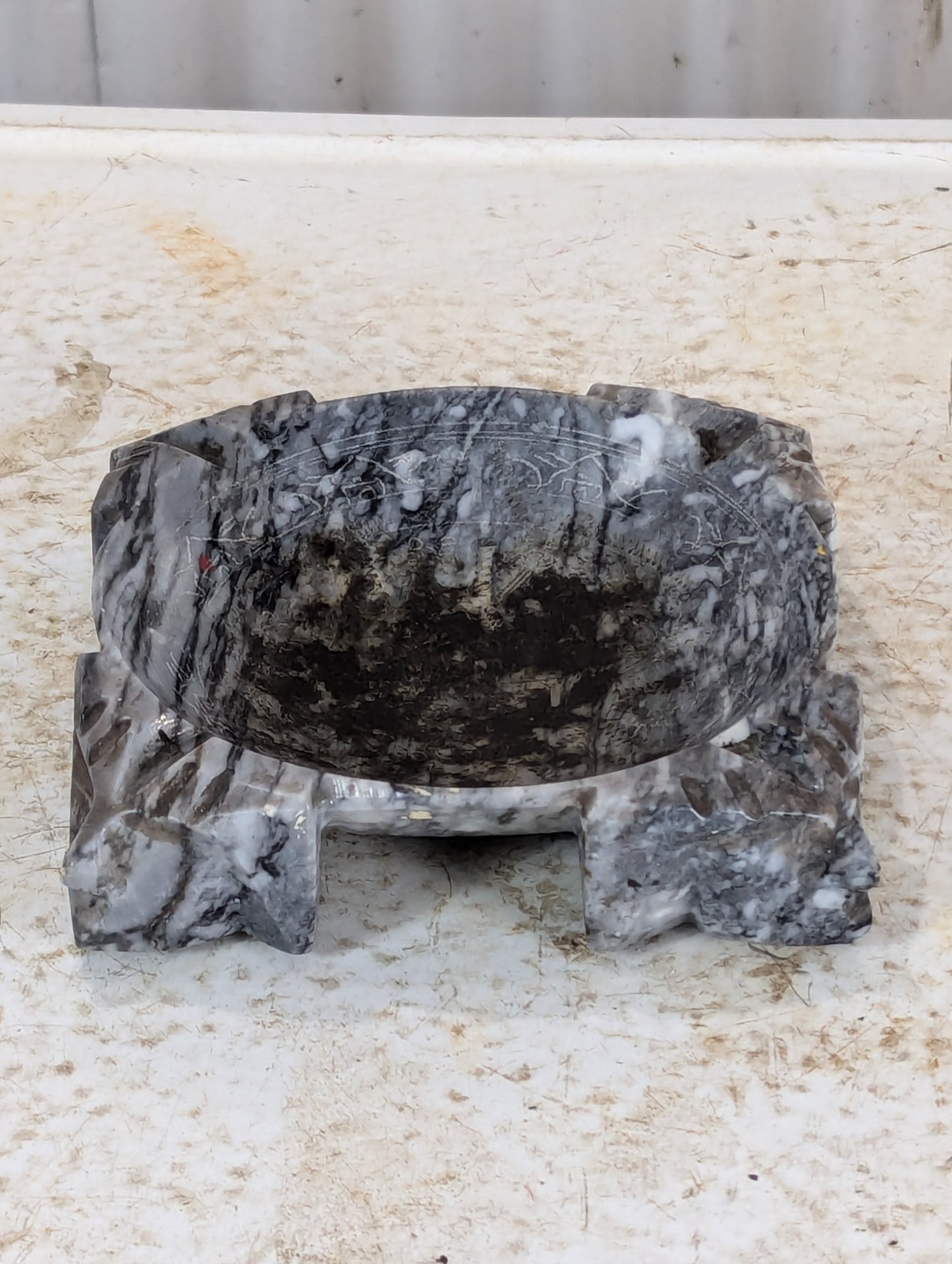 2 Vintage Footed Ashtrays