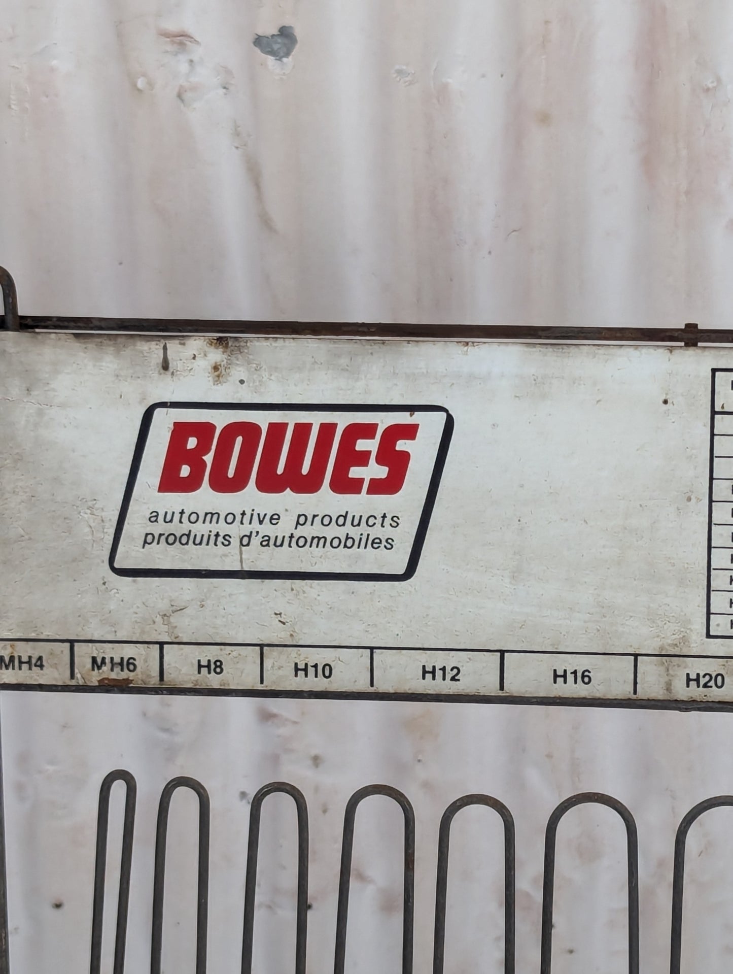 Vintage Bowes Automotive Products Clamp Display Rack