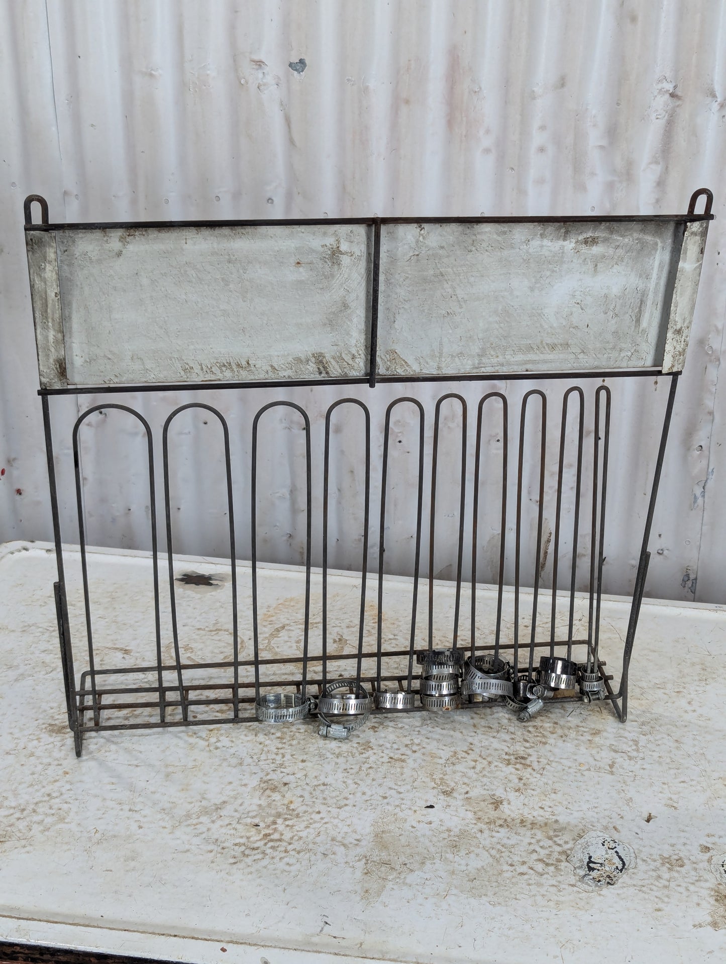 Vintage Bowes Automotive Products Clamp Display Rack
