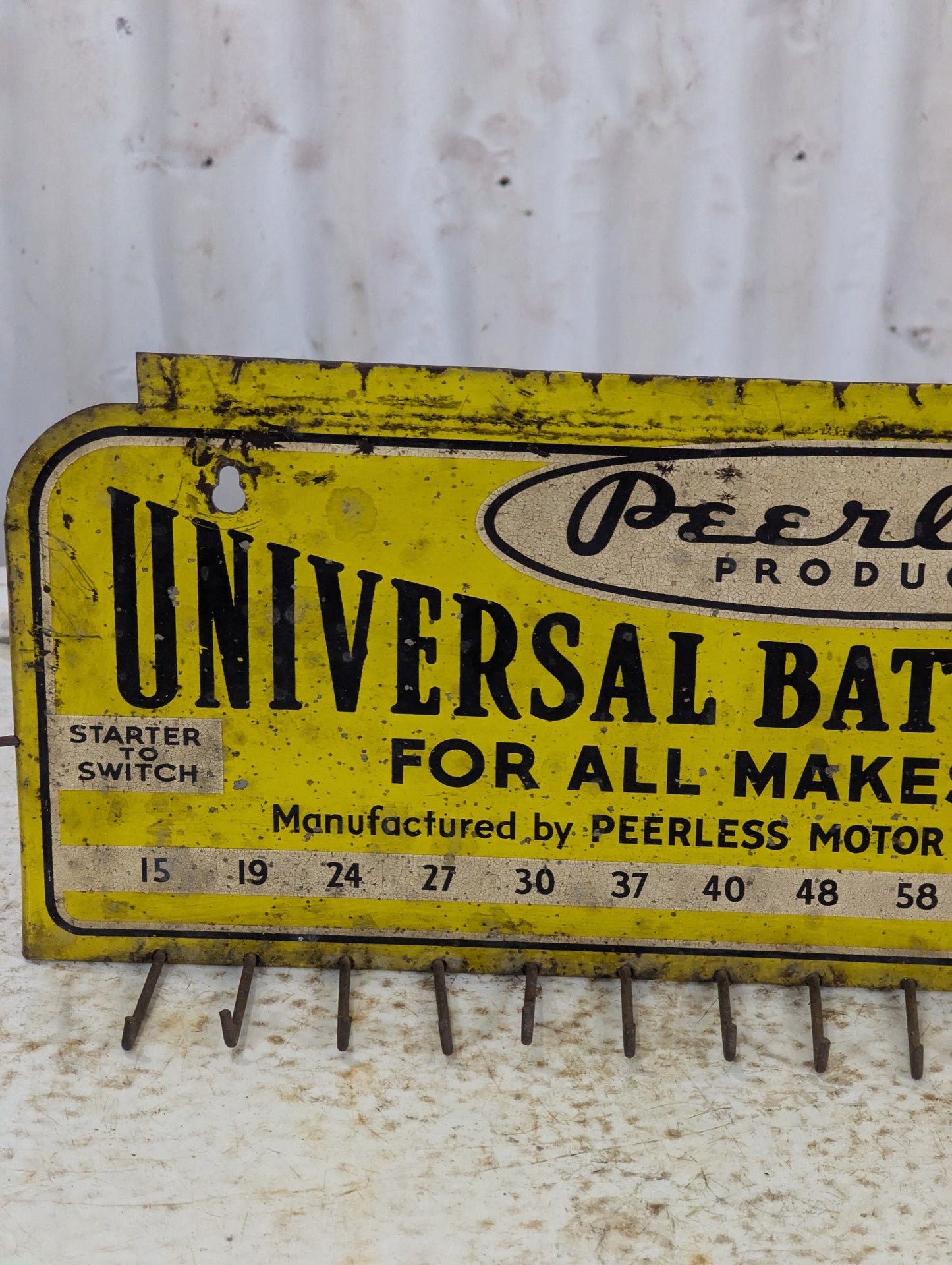 Vintage Peerless Universal Battery Cables Display Rack