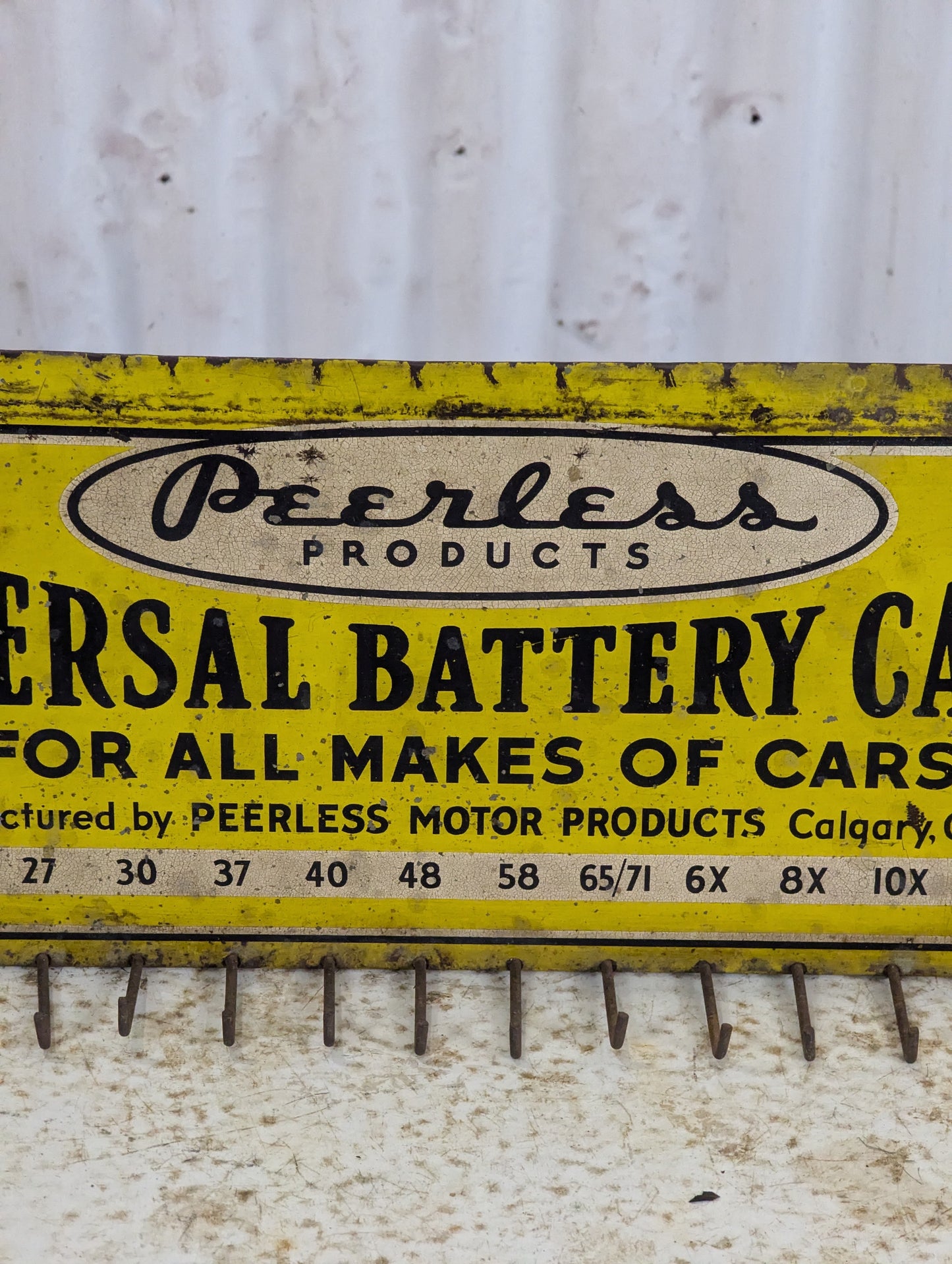 Vintage Peerless Universal Battery Cables Display Rack