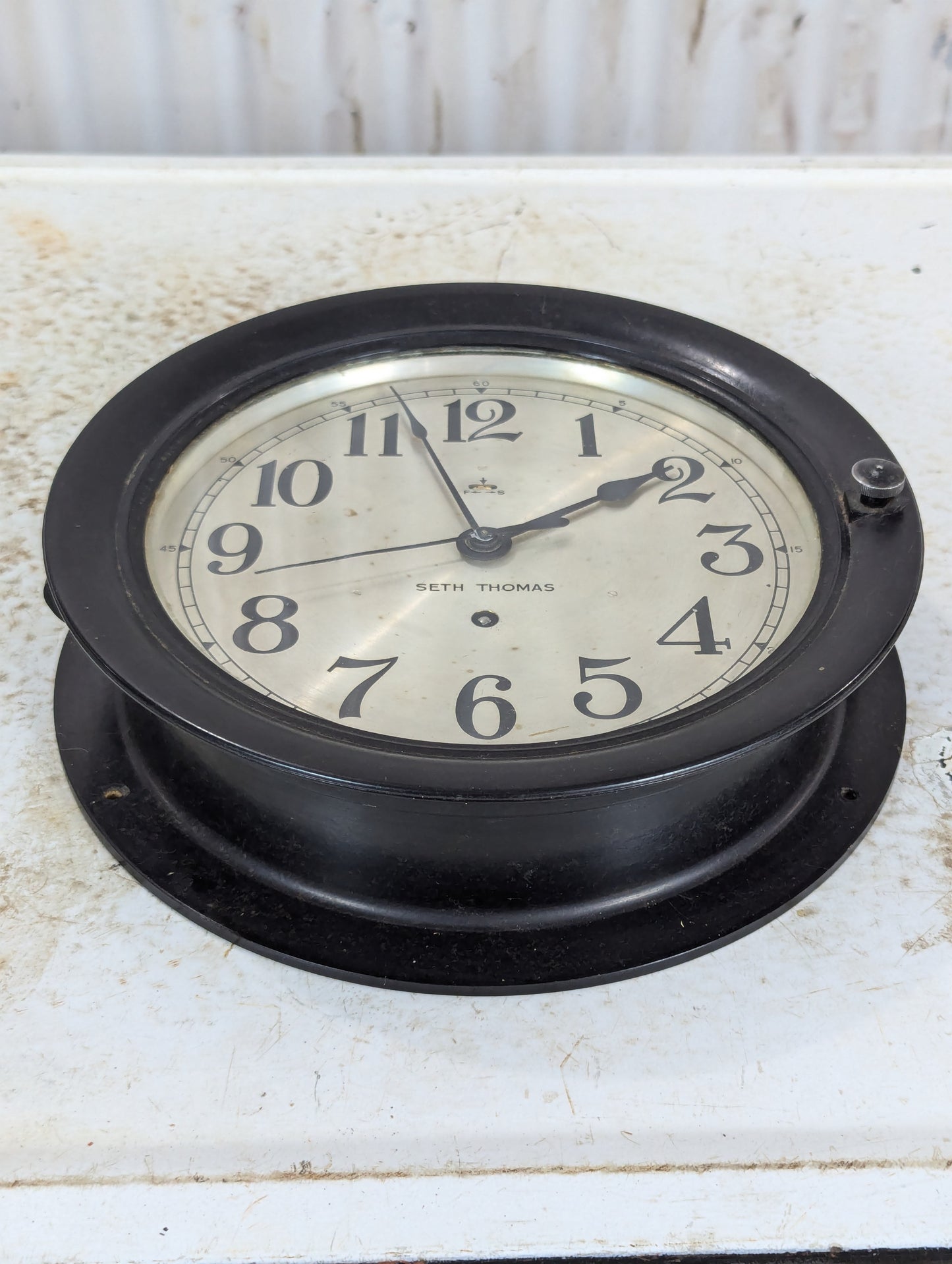 Vintage Seth Thomas Porthole Ships Clock