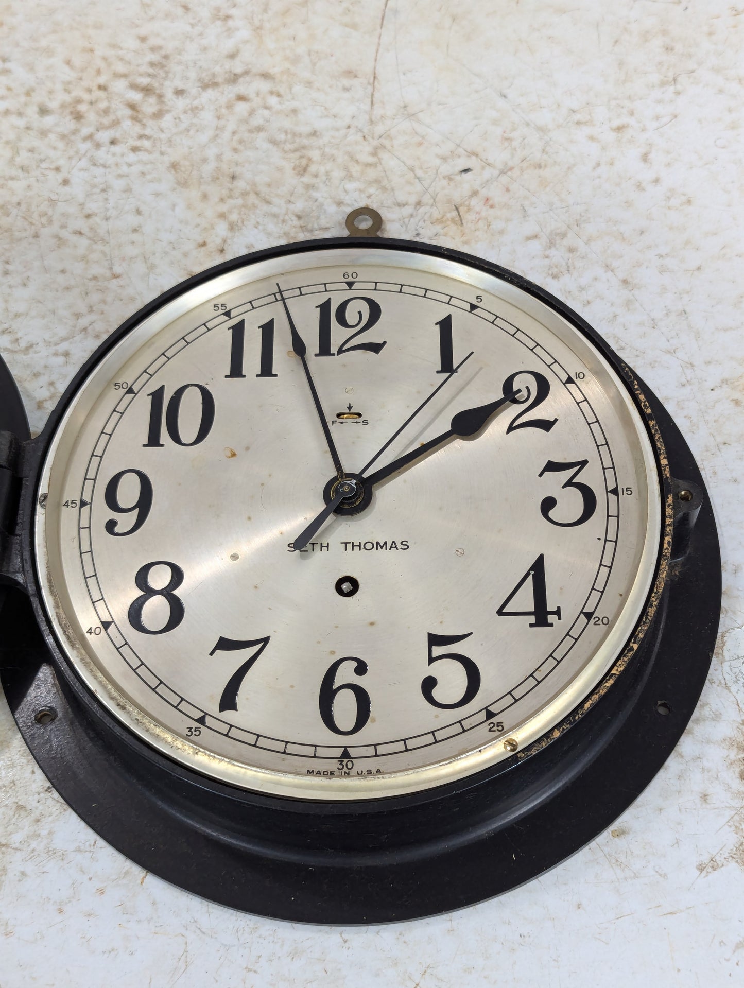 Vintage Seth Thomas Porthole Ships Clock