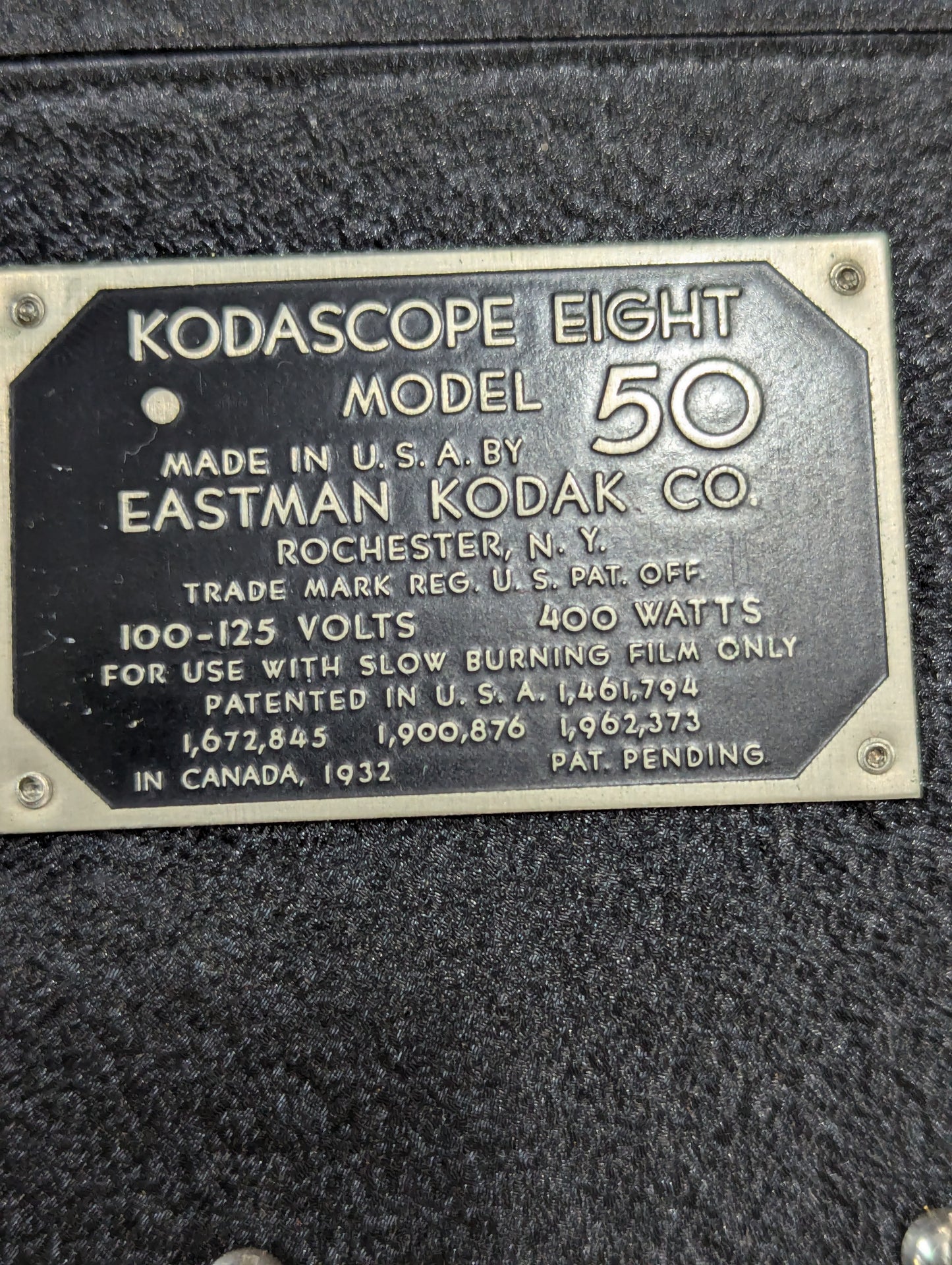 1930’s Kodascope Eight Model 50 in Original Case