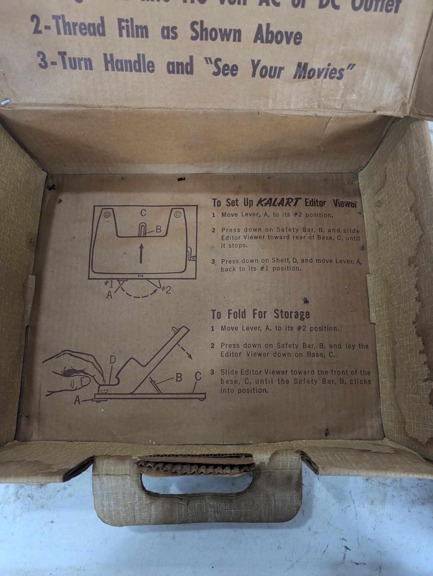 Vintage Kalart Editor Viewer Eight Model EV8 in Original Box