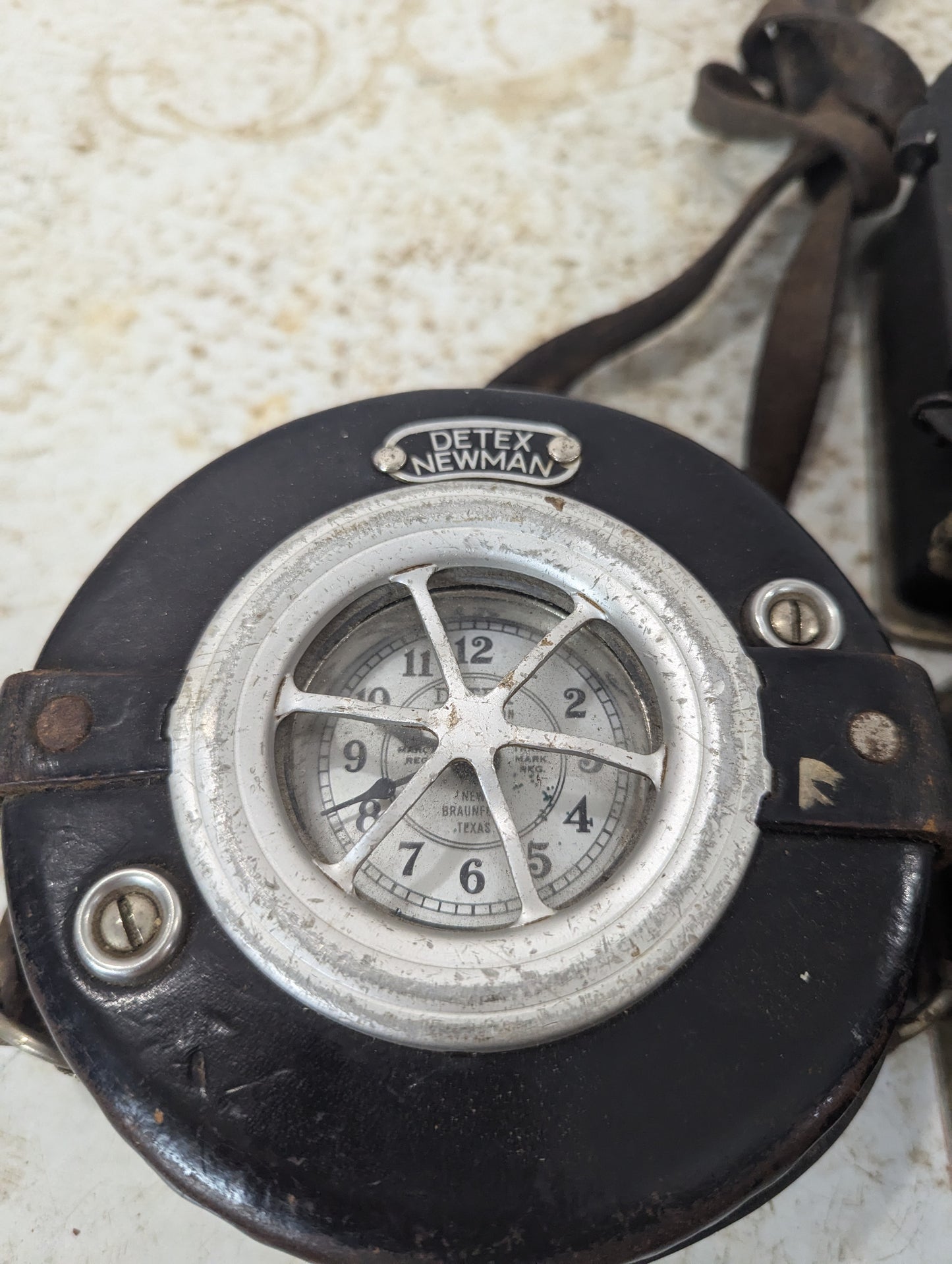 Set of Vintage Detex Watchclock & 2 Stations with Keys