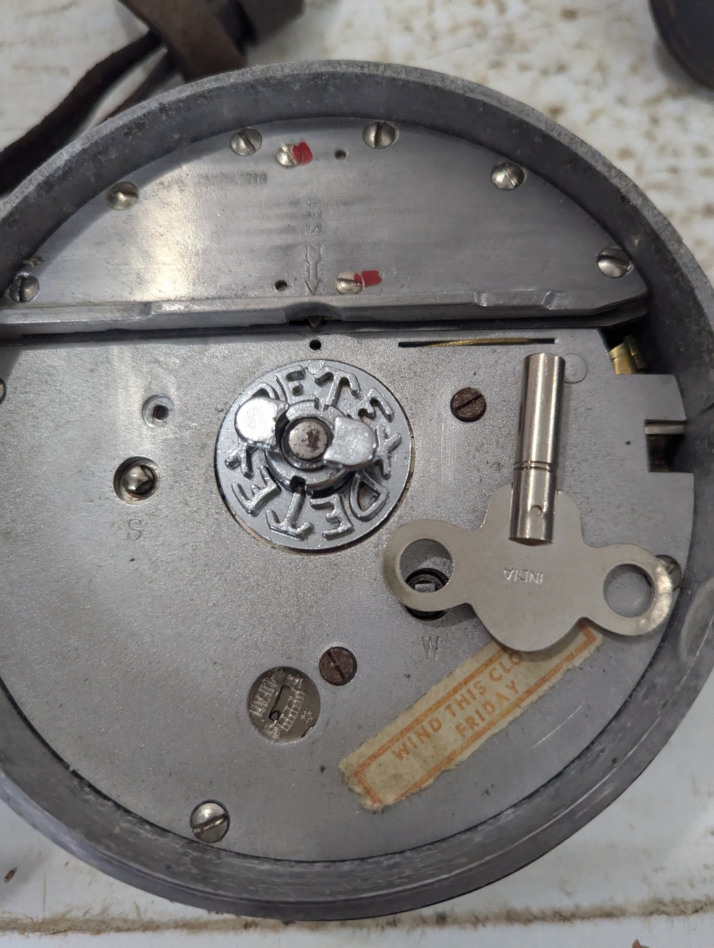 Set of Vintage Detex Watchclock & 2 Stations with Keys