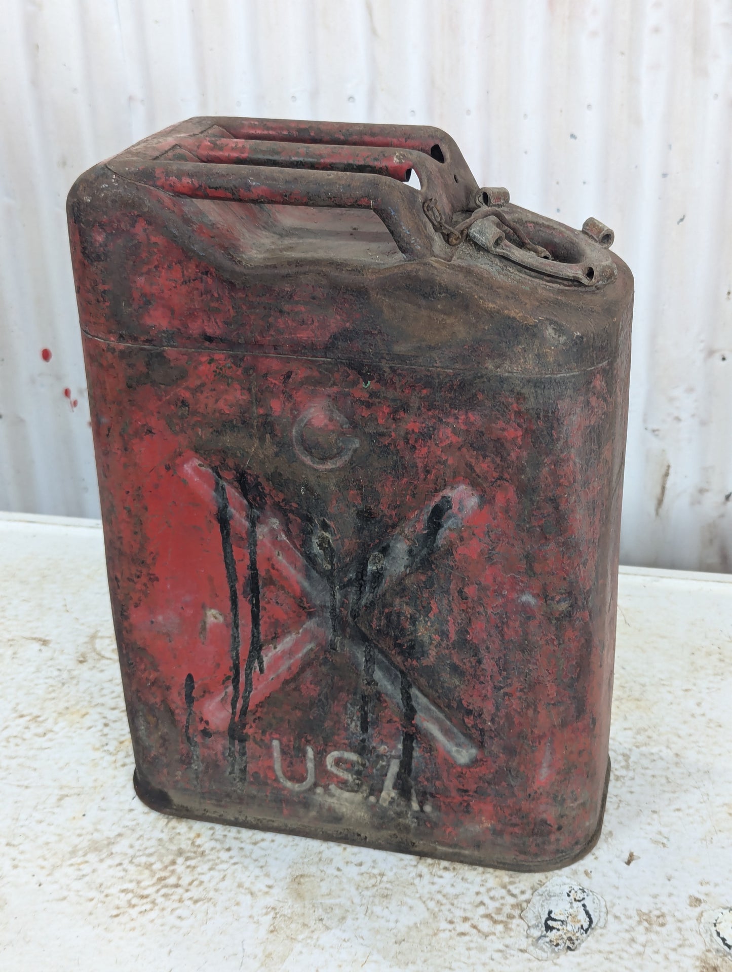 Vintage US Military Jerry Gas Can