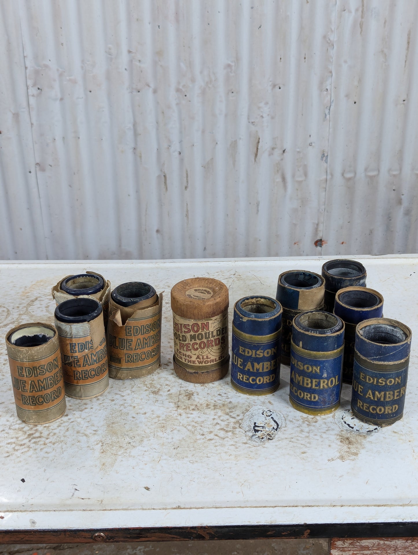 Antique Edison Cylinder Records