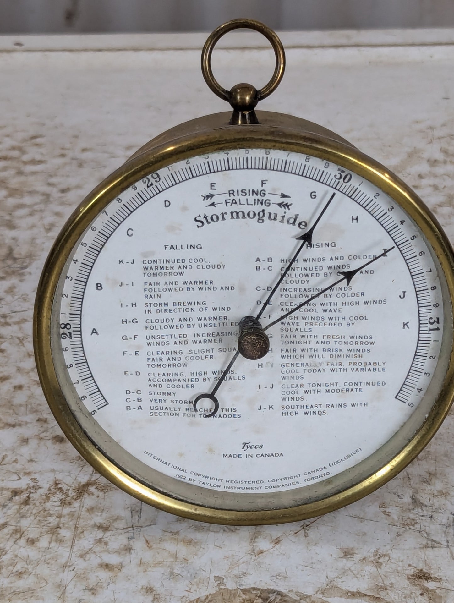 1922 Stormoguide Barometer