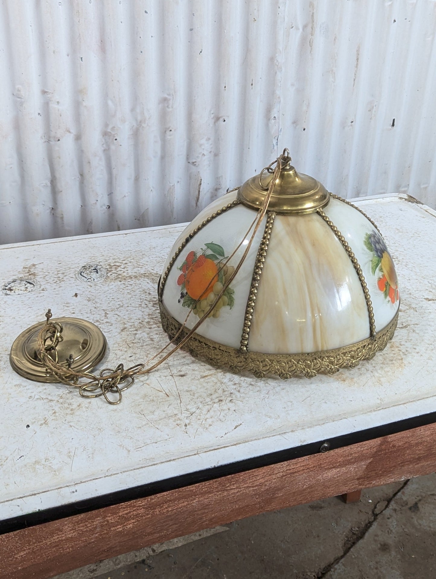 Vintage Hanging Light Fixture