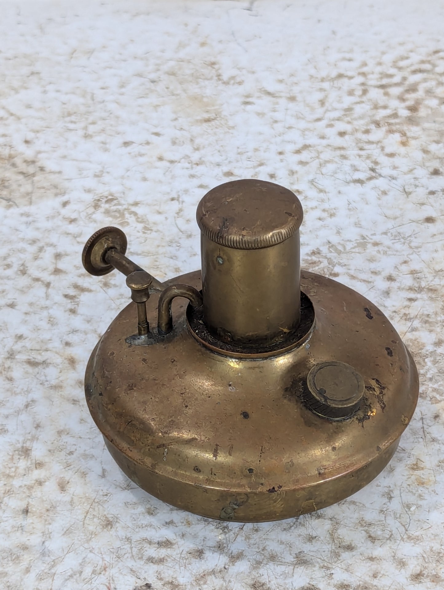 Antique Brass Kerosene Oil Lamp