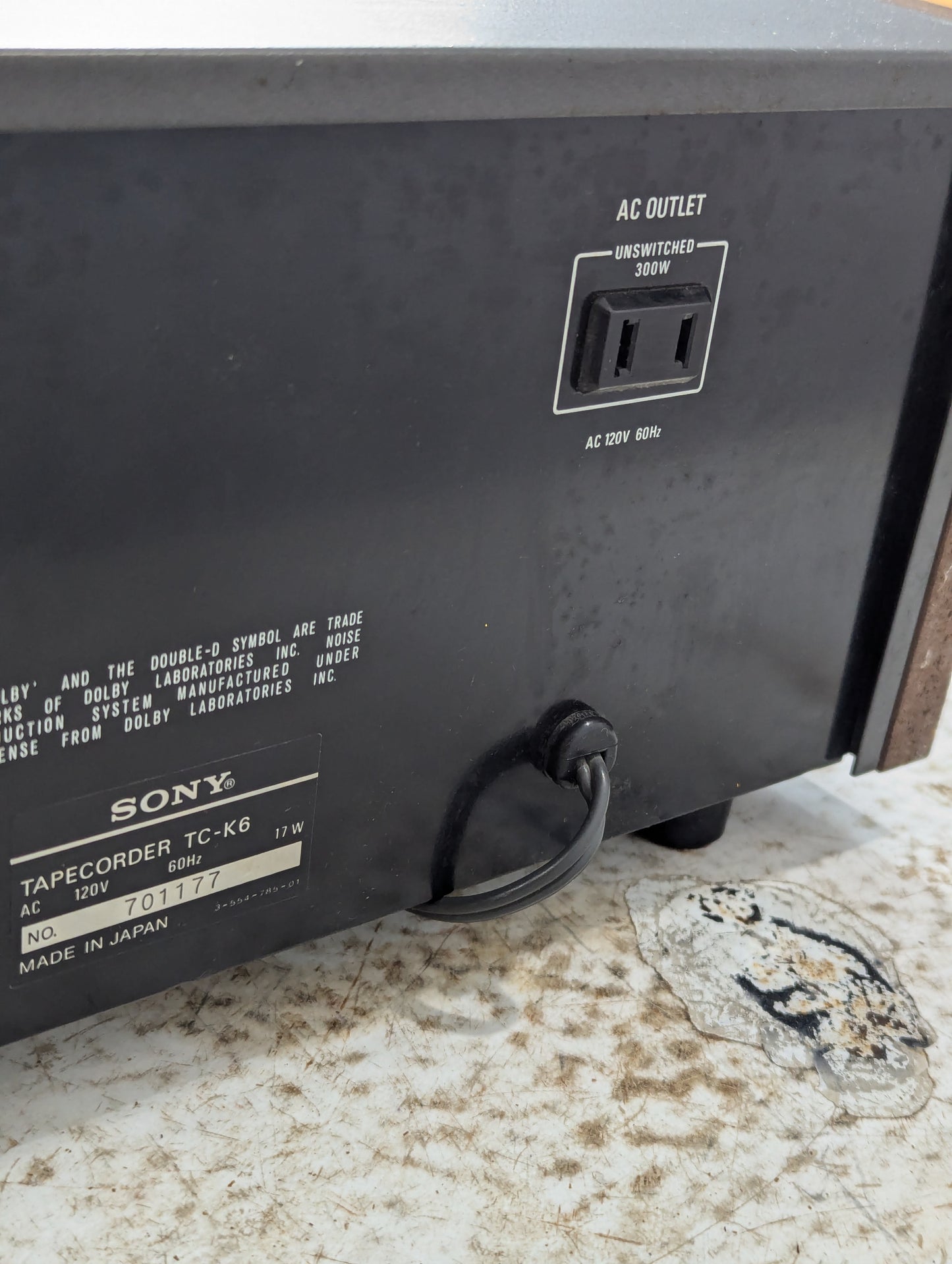Sony TC-K6 Cassette Deck